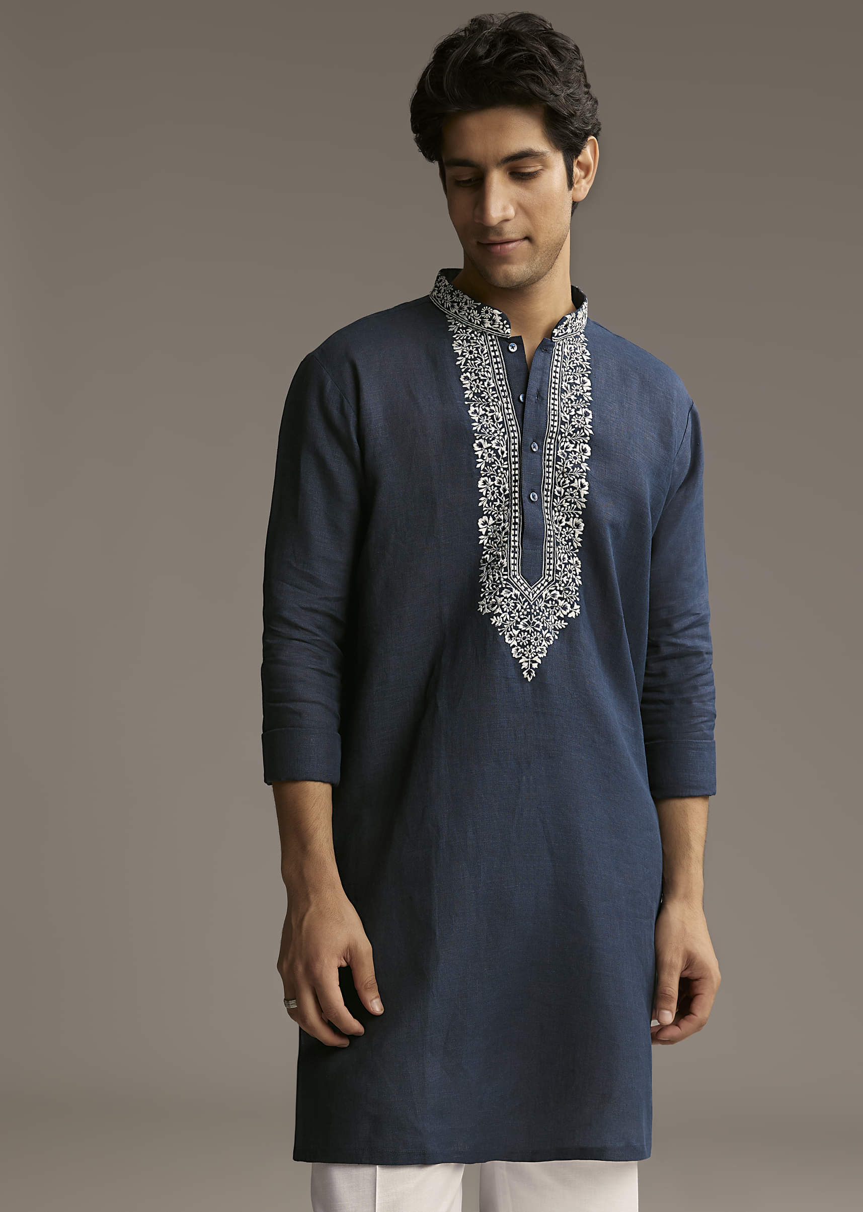 blue-linen-kurta-set-for-men-with-thread-and-resham-embroidery-sg321716-4.jpg