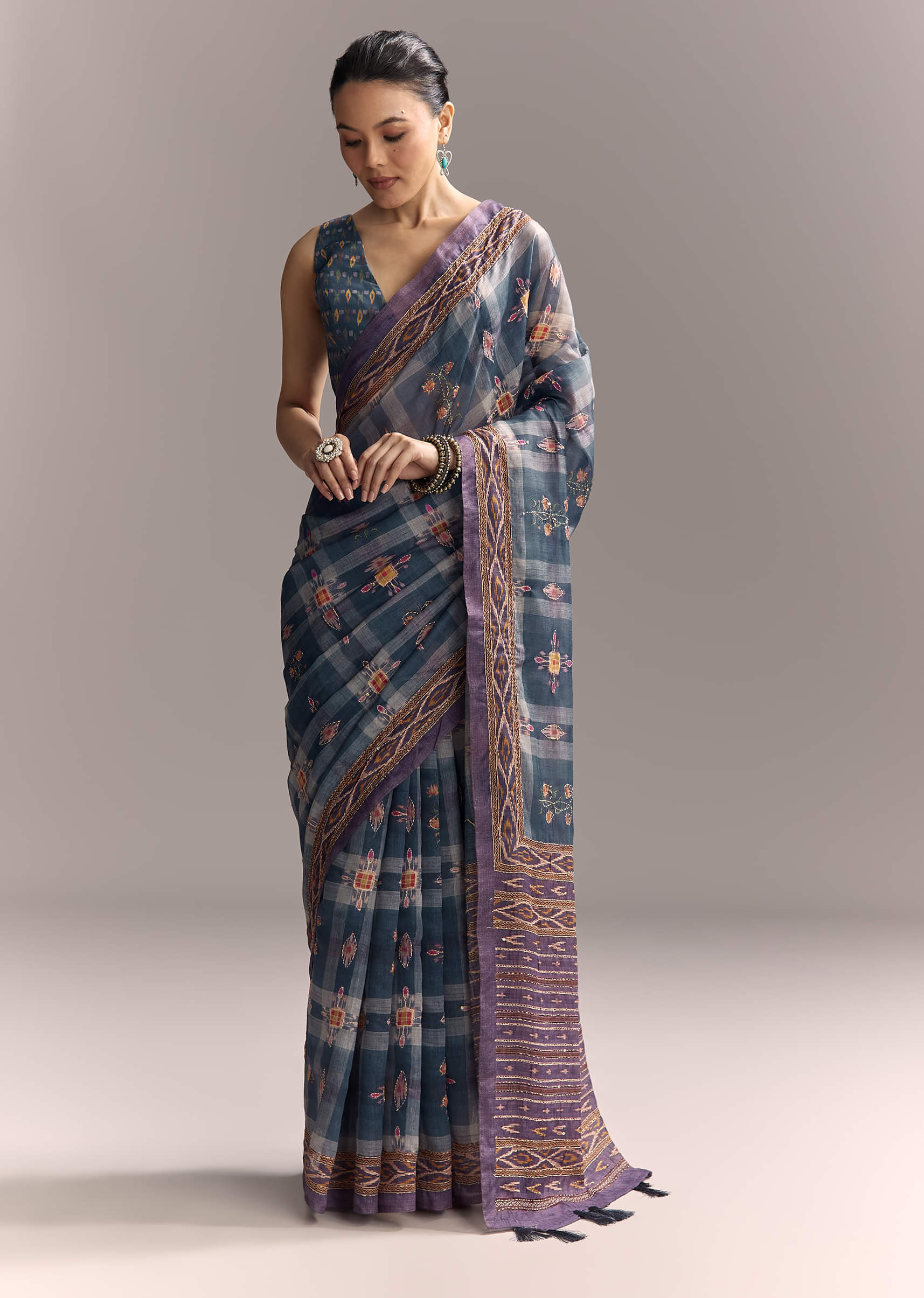 blue-linen-saree-with-hand-block-ajrakh-print-and-lavender-border-sg312211-1.jpg