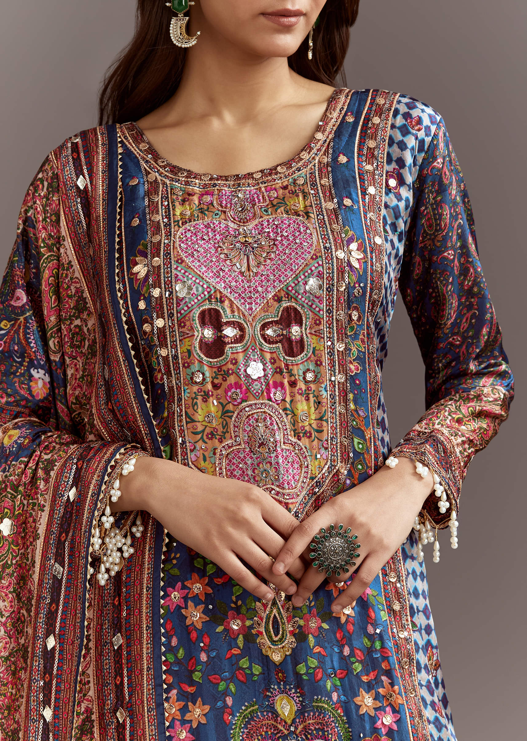 blue-printed-gotta-lace-sequin-kurta-set-with-floral-print-dupatta-sg313698-2.jpg