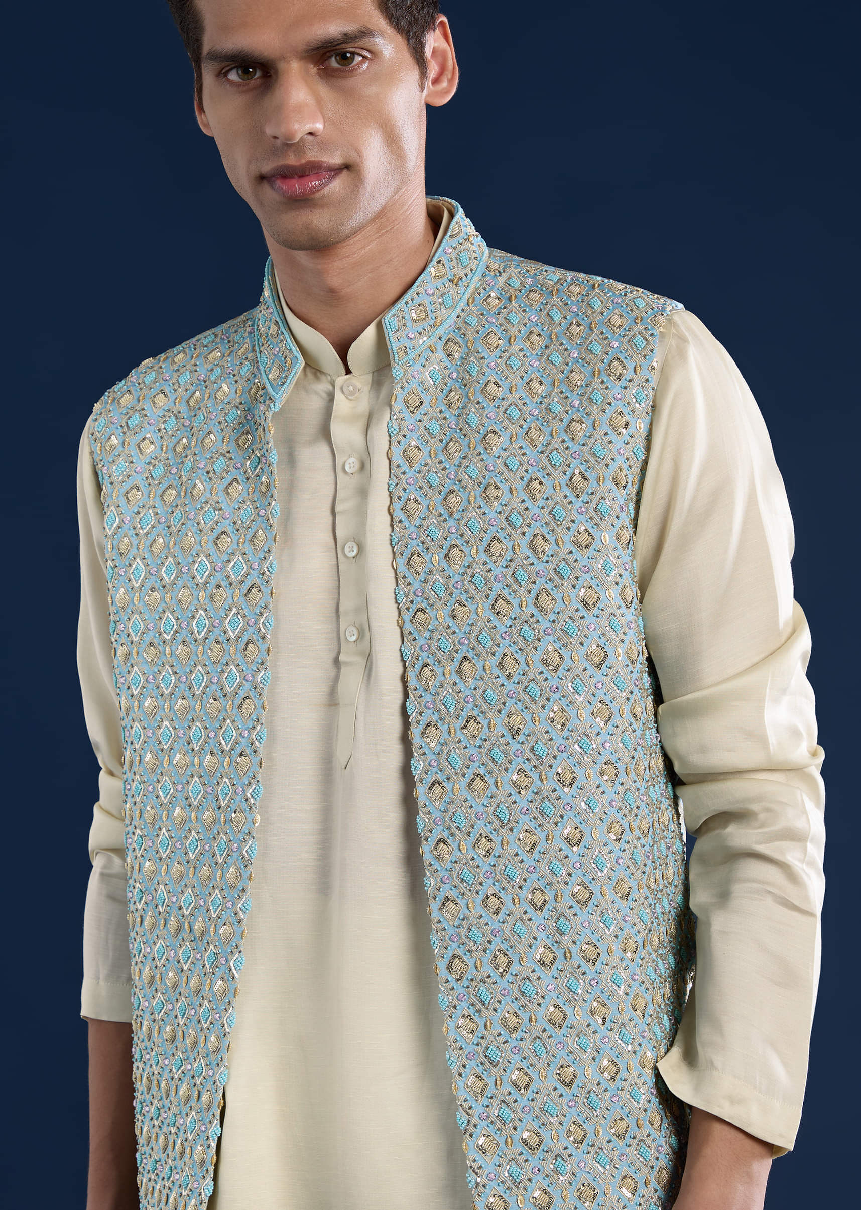 blue-silk-cutwork-jacket-kurta-set-sg332940-2.jpg