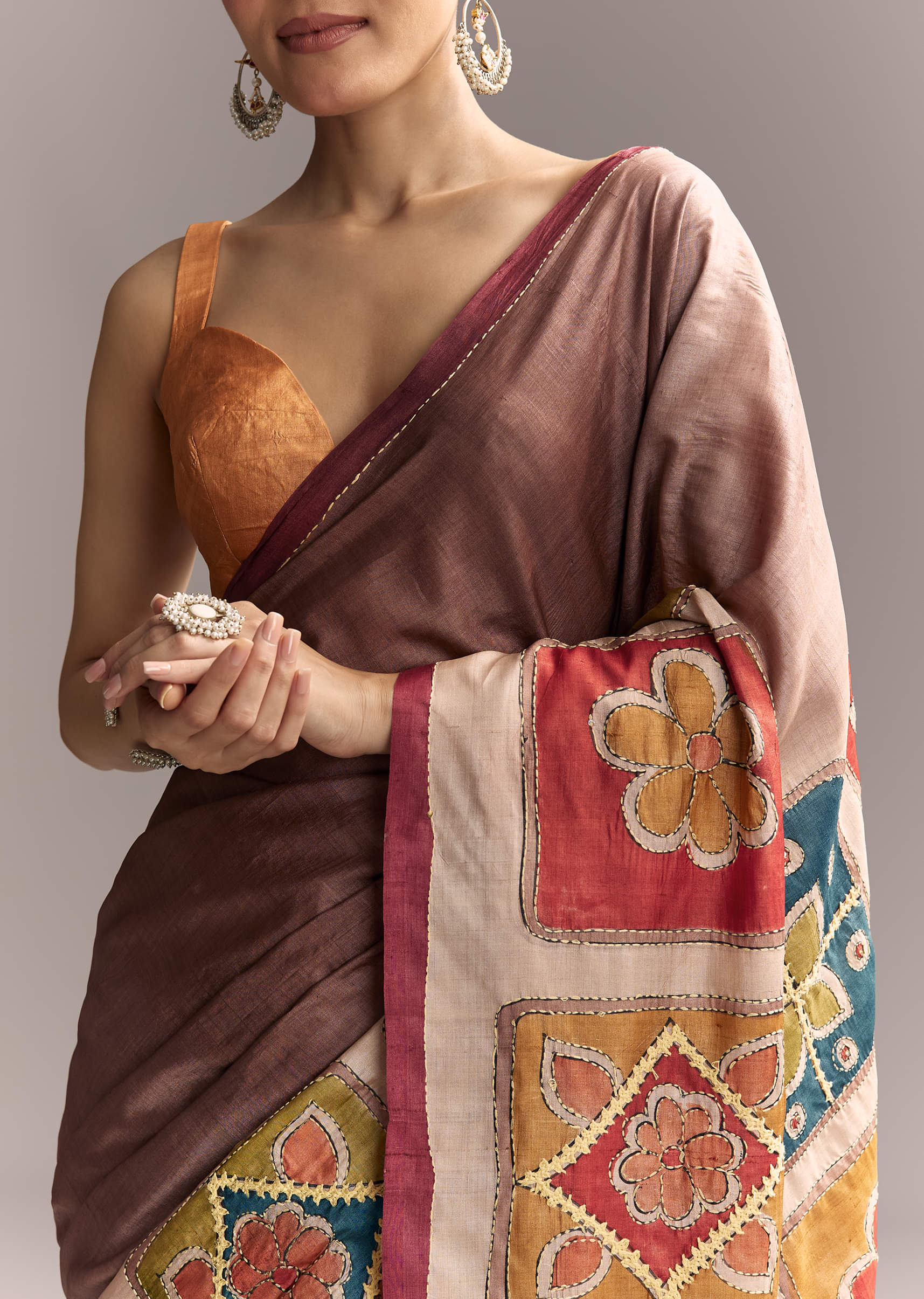 brown-cotton-hand-painted-saree-with-contrast-border-sg317792-2.jpg
