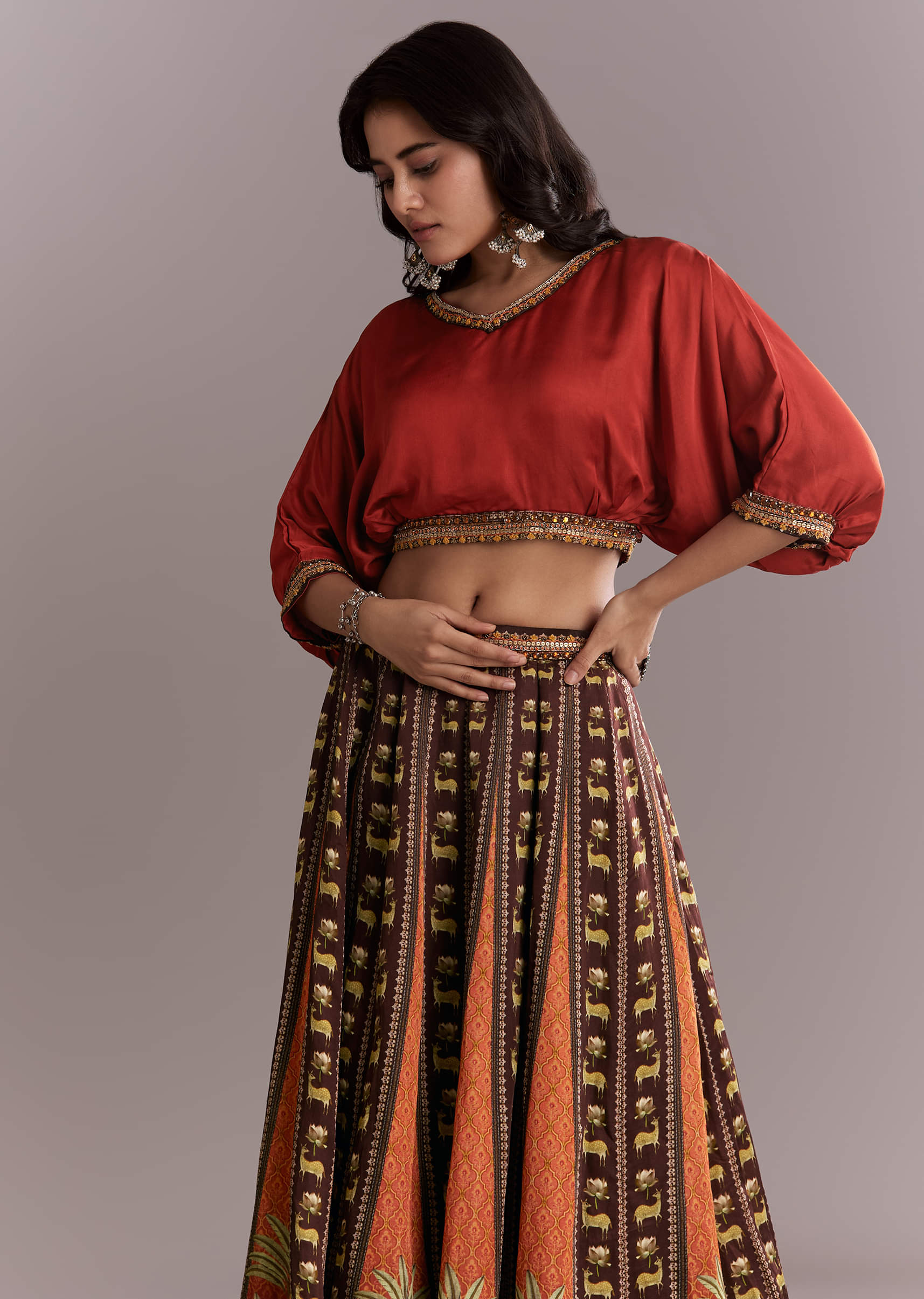 brown-crepe-crop-top-and-printed-skirt-set-sg354668-5.jpg
