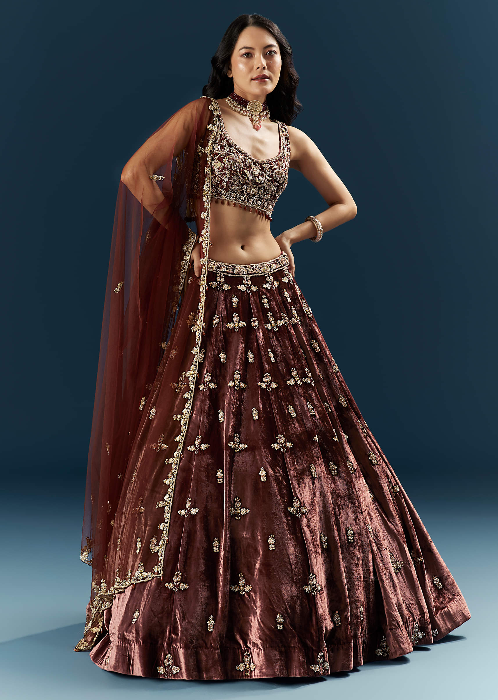 brown-velvet-bridal-lehenga-with-rose-gold-embroidery-sg337774-2.jpg