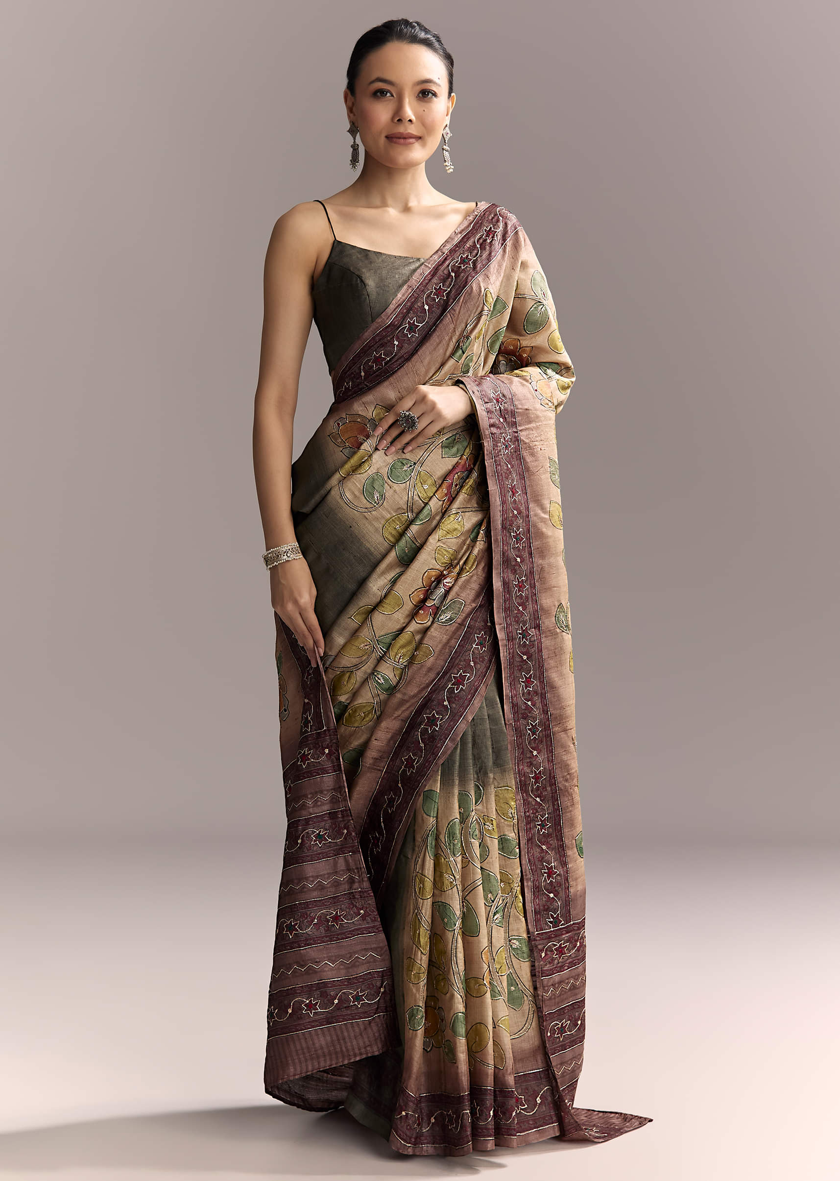 coffee-brown-cotton-hand-painted-saree-with-contrast-border-sg319347-3.jpg