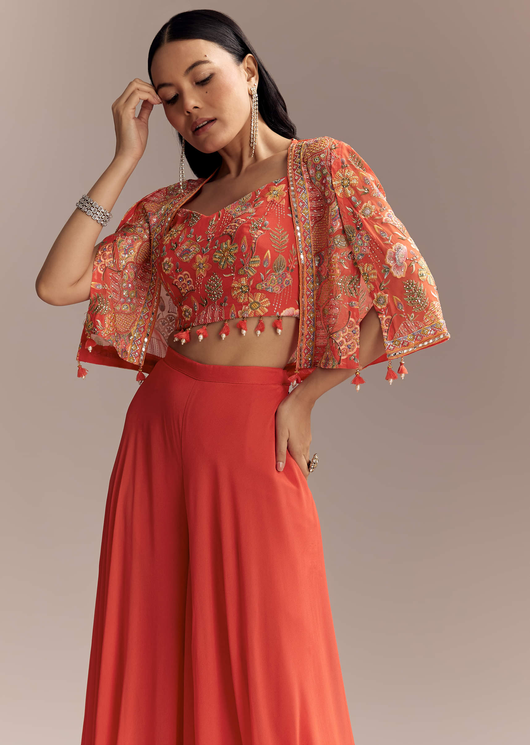 coral-georgette-crop-top-and-palazzo-set-with-embroidered-cape-sg338131-1.jpg