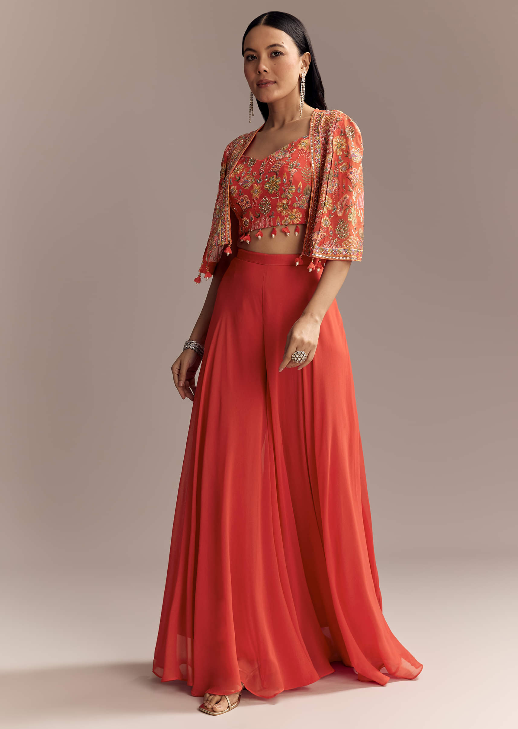 coral-georgette-crop-top-and-palazzo-set-with-embroidered-cape-sg338131-2.jpg