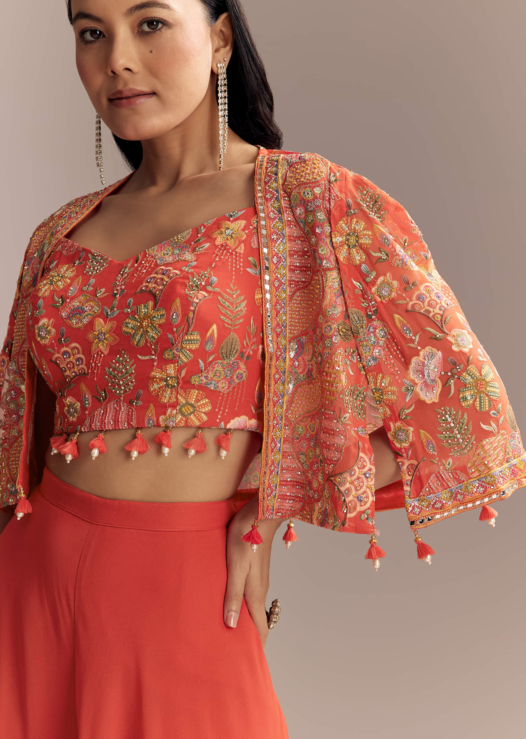 coral-georgette-crop-top-and-palazzo-set-with-embroidered-cape-sg338131-3.jpg