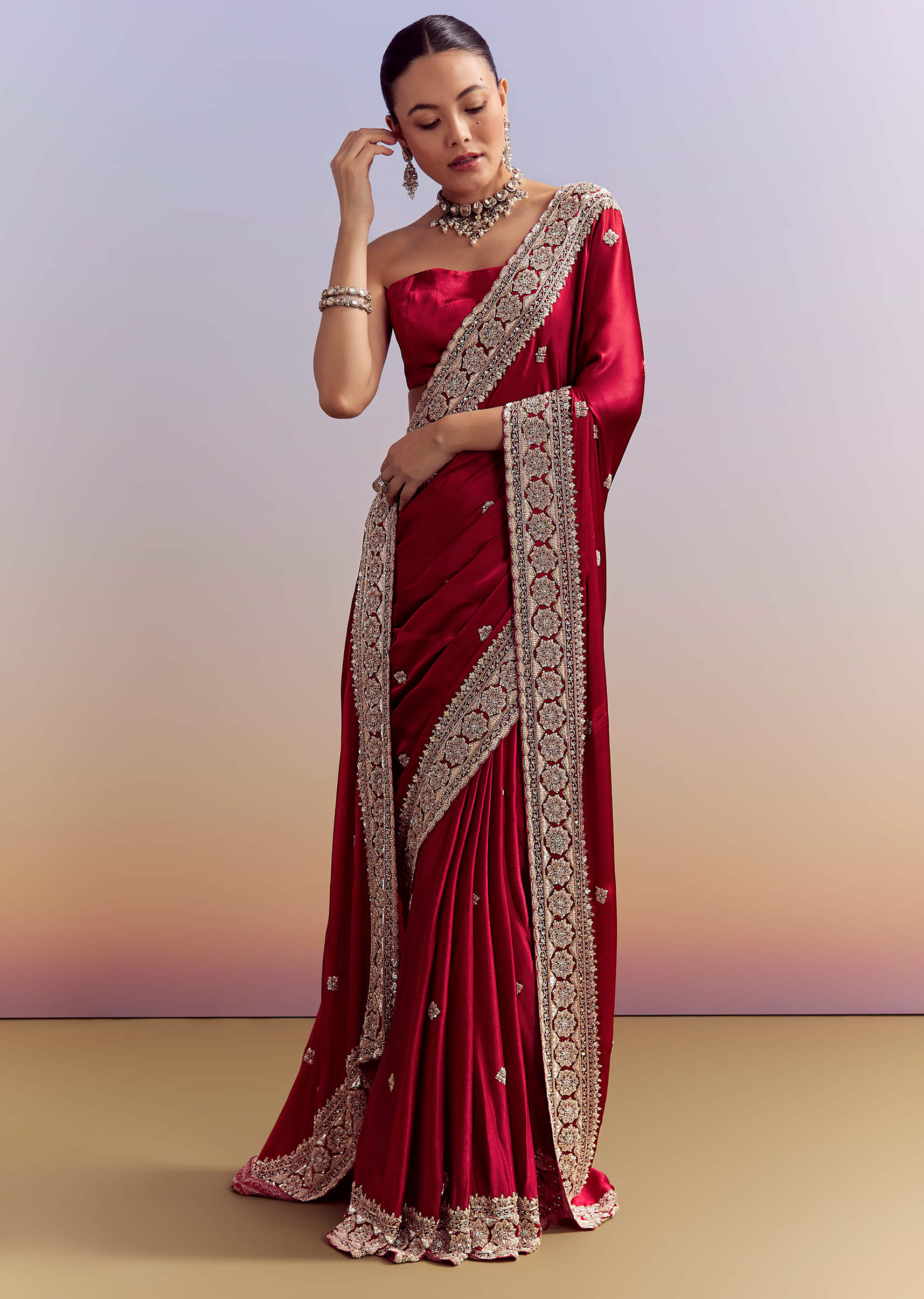 crimson-red-satin-saree-with-floral-border-and-butti-sg338627-3.jpg