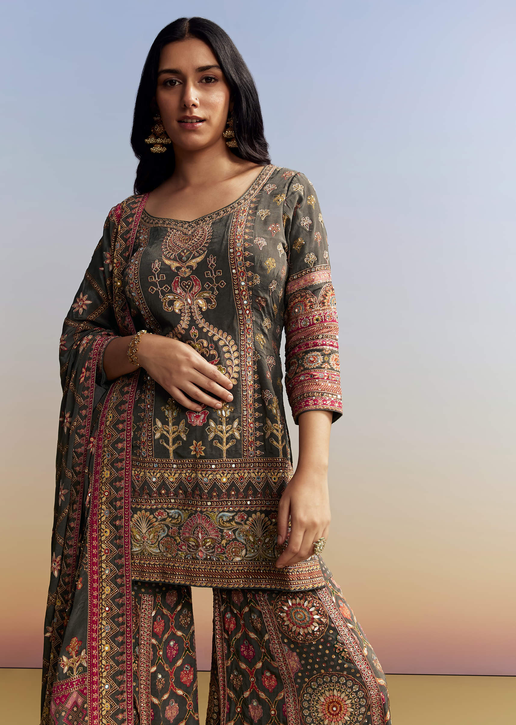 dark-green-printed-sharara-set-sg336341-4.jpg