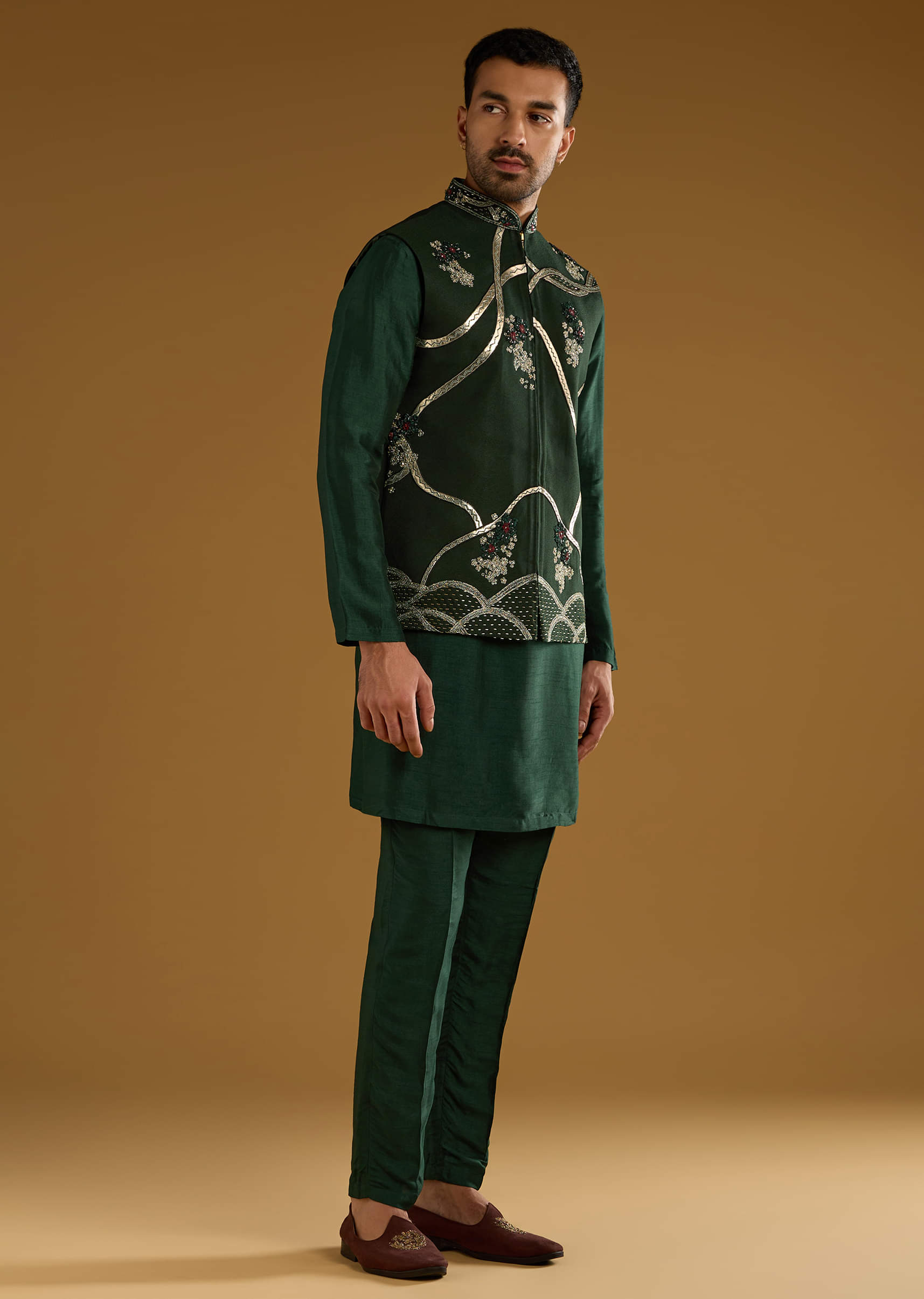 dark-green-silk-kurta-jacket-set-for-men-with-gota-work-sg335300-3.jpg
