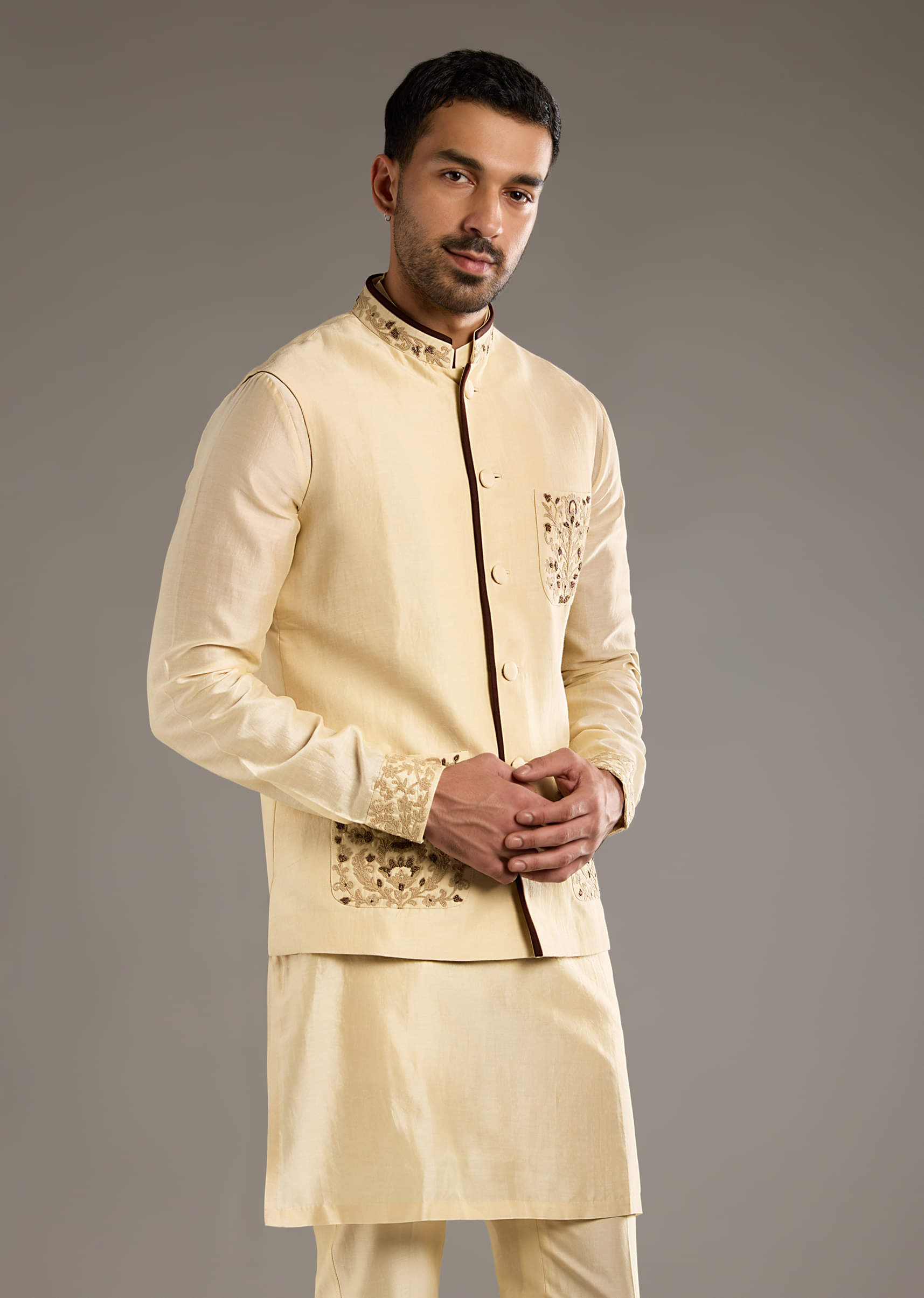 gold-chanderi-linen-kurta-jacket-set-for-men-with-dori-work-sg332404-4.jpg
