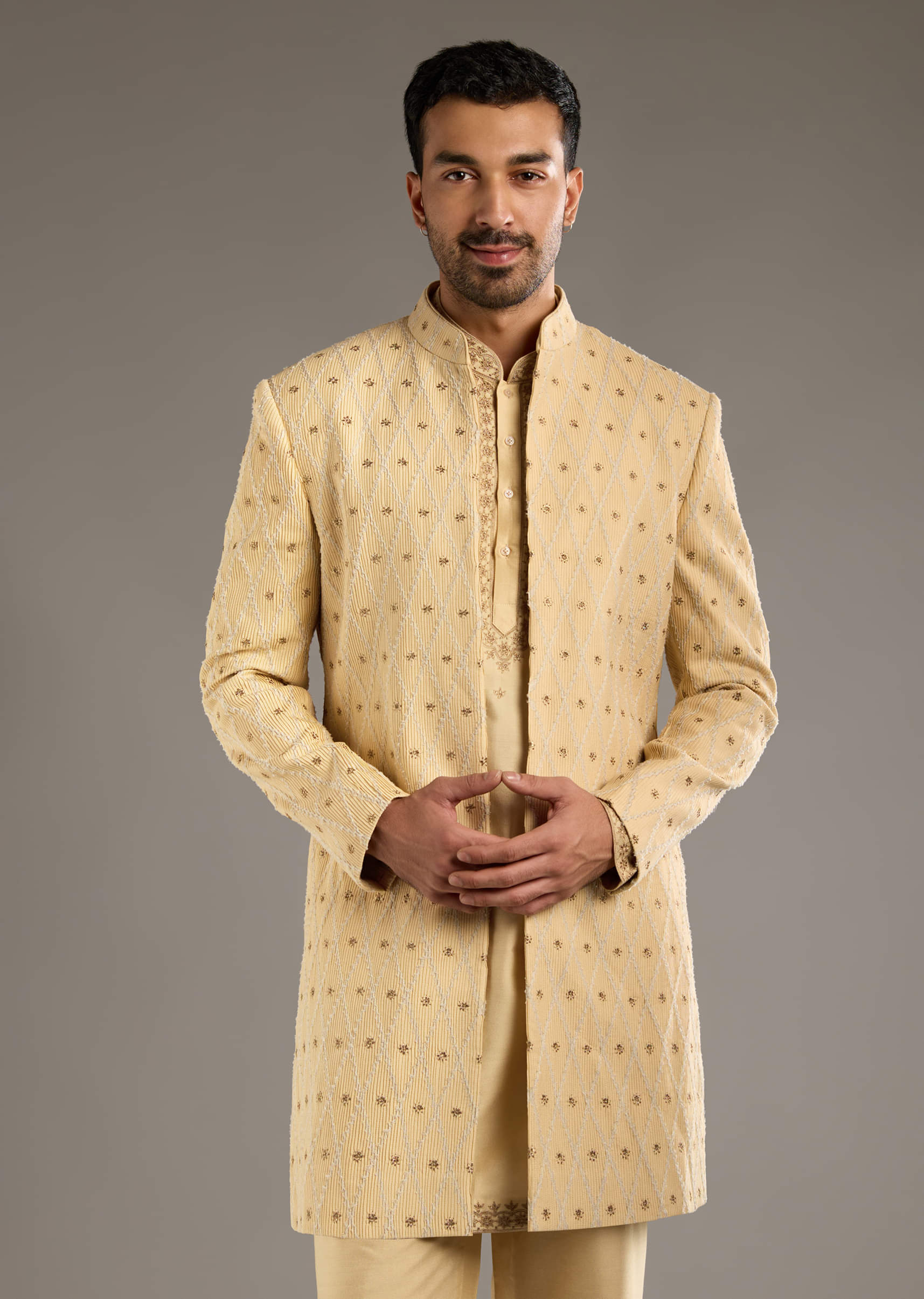 gold-cotton-silk-indo-western-set-for-men-with-zari-embroidery-sg323070-4.jpg