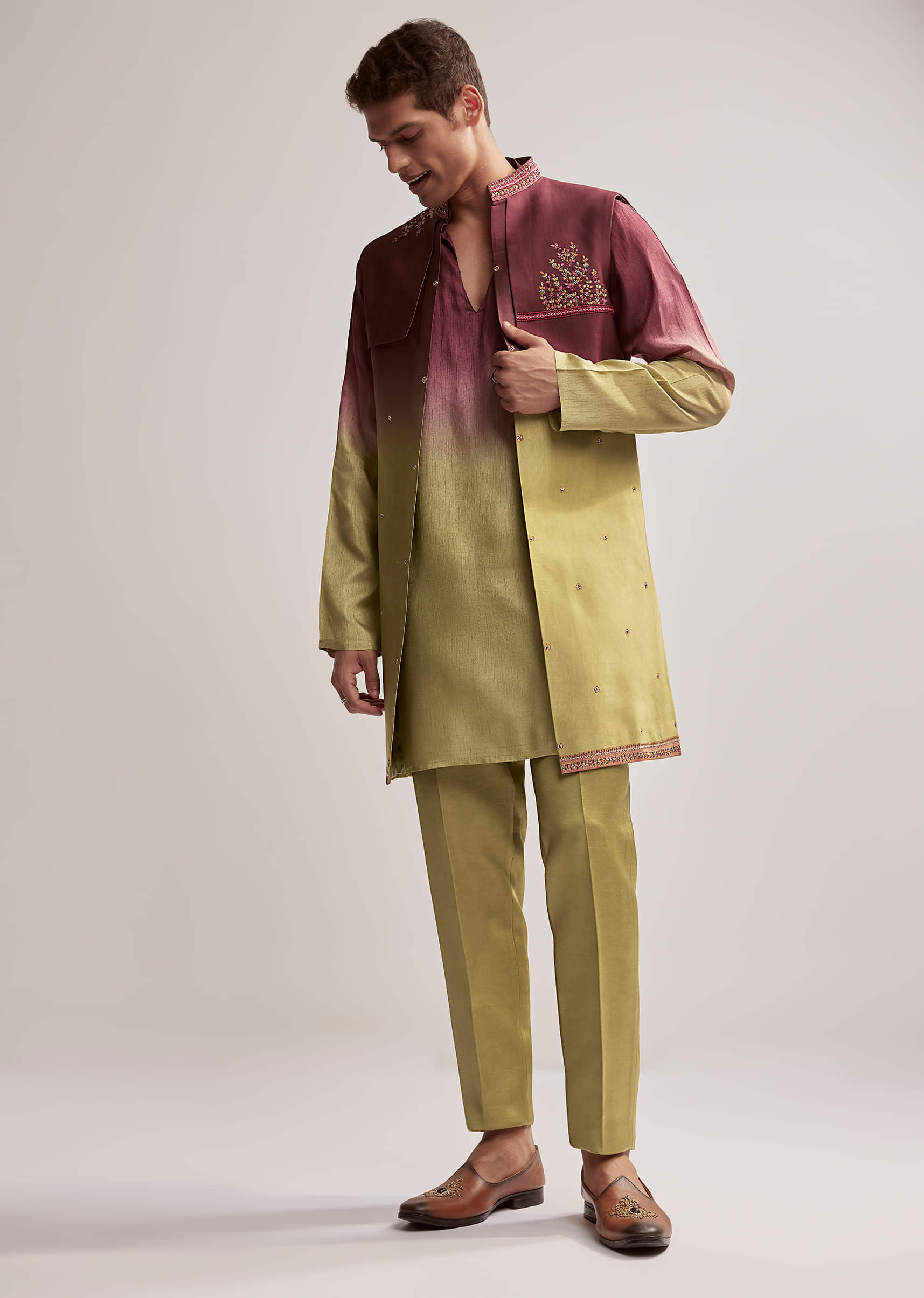 green-and-wine-ombre-silk-kurta-jacket-set-for-men-with-embroidery-sg342280-2.jpg