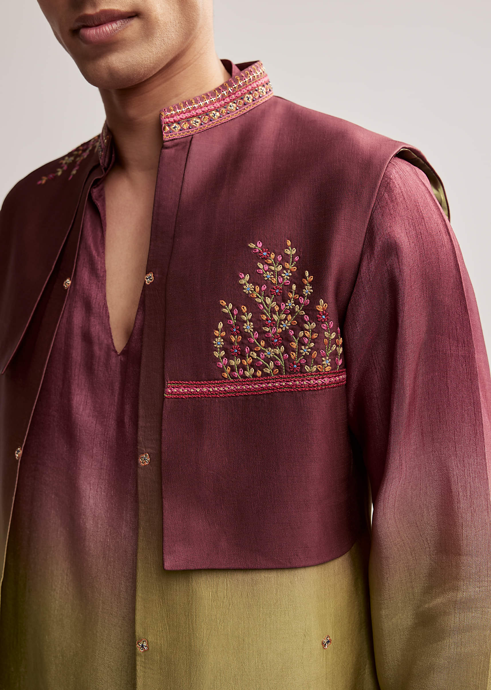 green-and-wine-ombre-silk-kurta-jacket-set-for-men-with-embroidery-sg342280-3.jpg