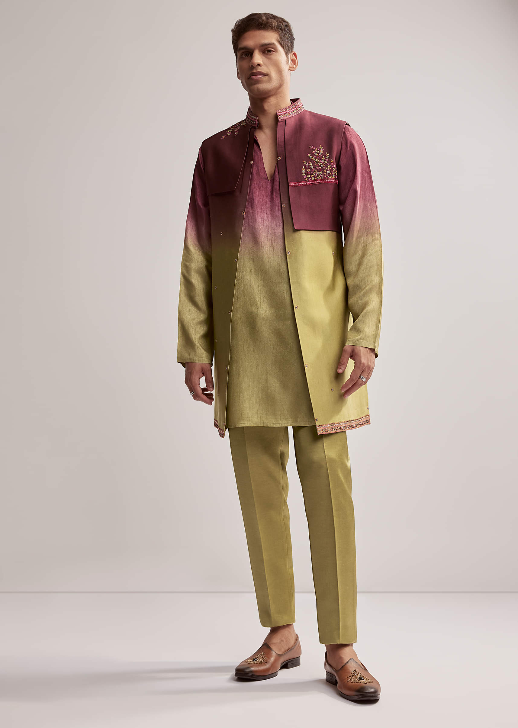 green-and-wine-ombre-silk-kurta-jacket-set-for-men-with-embroidery-sg342280-4.jpg