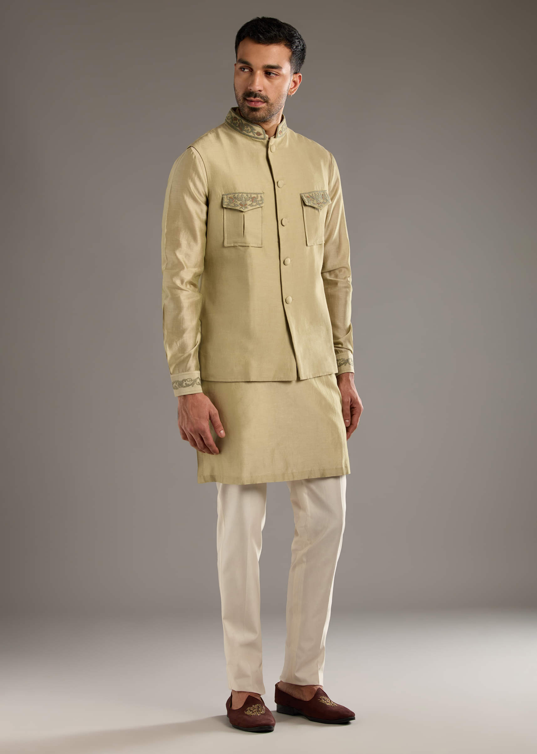 green-chanderi-linen-kurta-jacket-set-for-men-with-dori-work-sg332364-1.jpg