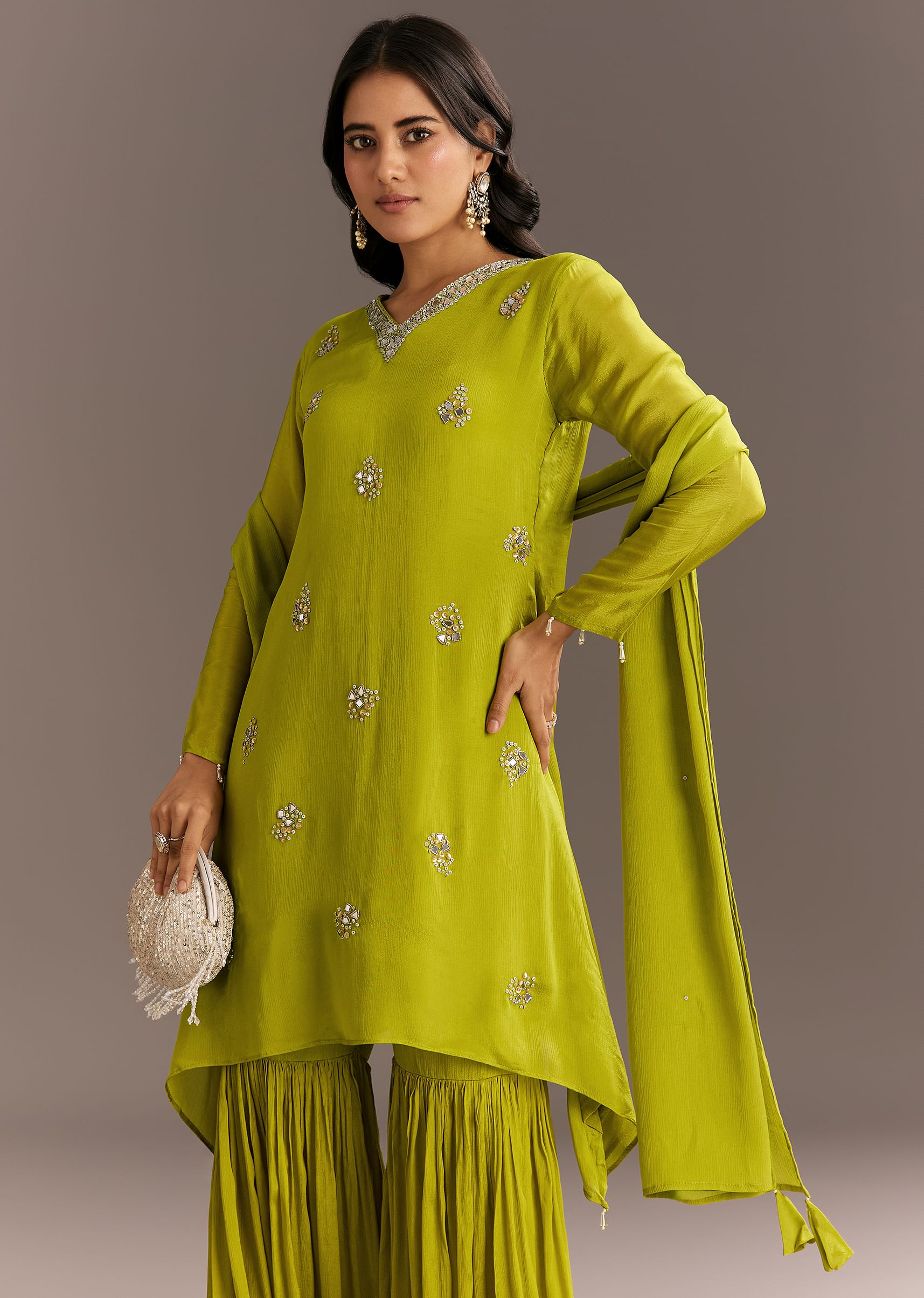 green-chinon-asymmetrical-cut-kurta-sharara-with-dupatta-sg312309-2.jpg