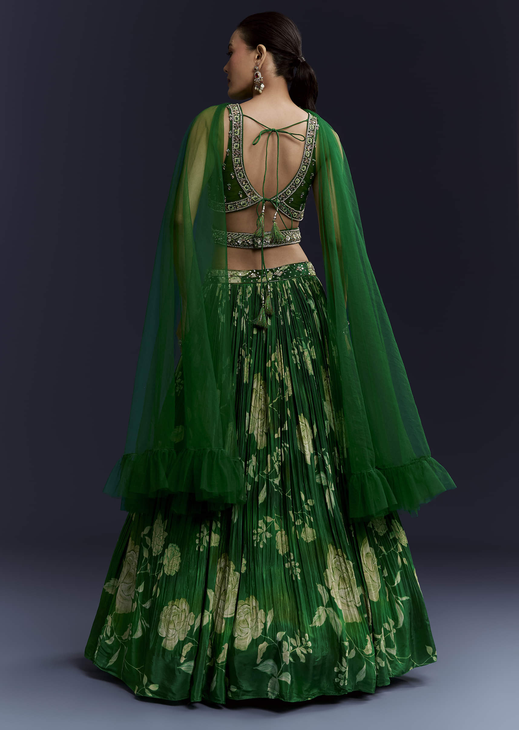 green-floral-print-bridesmaid-crepe-lehenga-set-sg338590-2.jpg