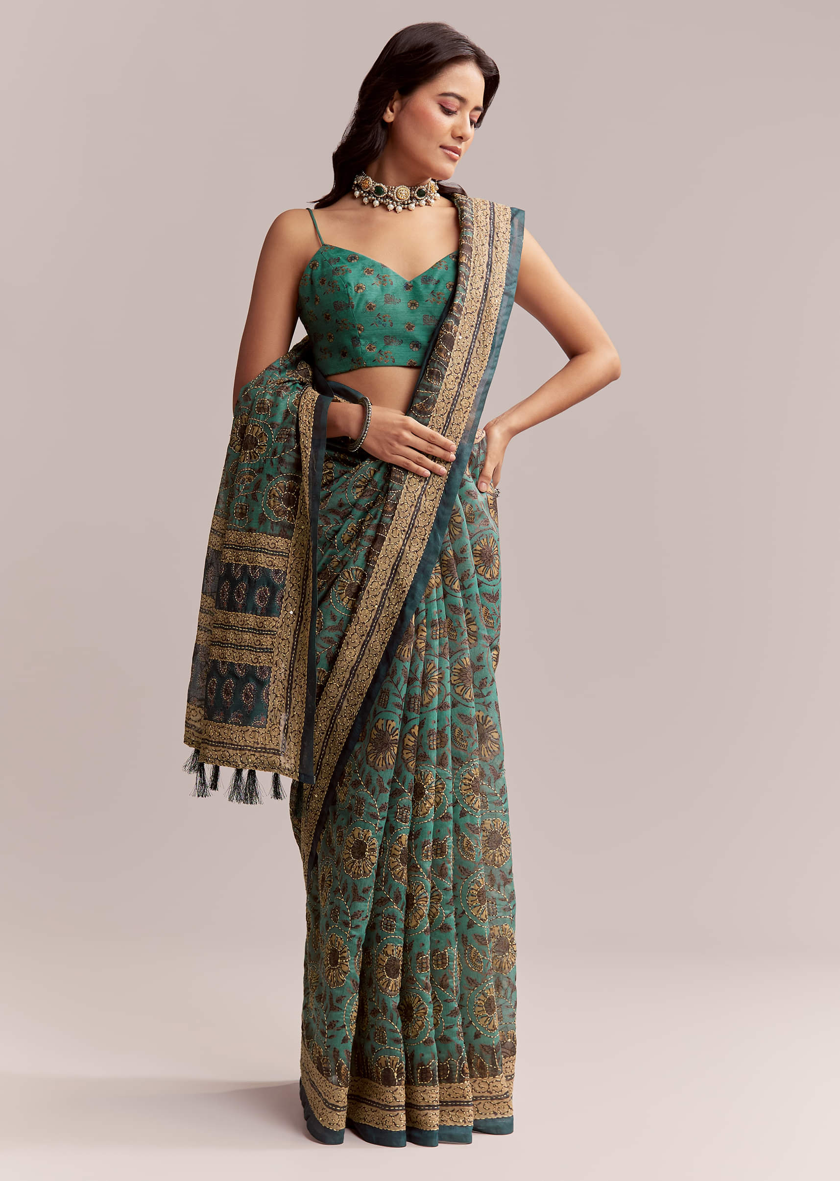 green-linen-printed-saree-with-heritage-ajrakh-work-sg312213-1.jpg