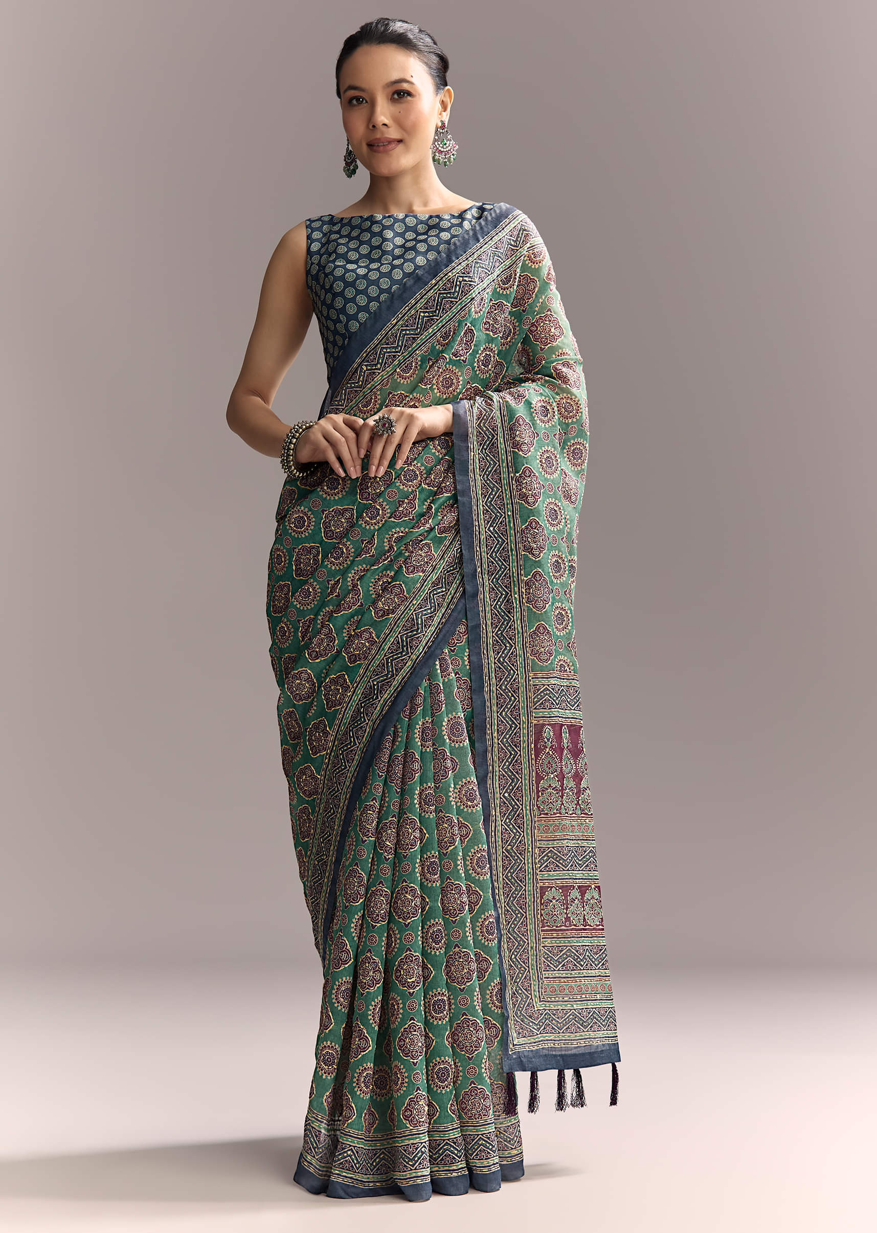 green-linen-saree-with-authentic-ajrakh-print-and-indigo-border-sg312208-1.jpg