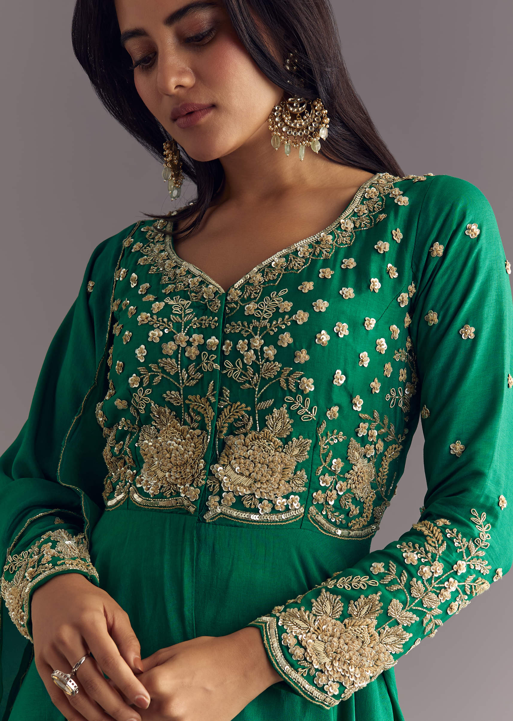 green-russian-silk-front-slit-kurta-dupatta-set-with-beaded-embroidery-sg312782-2.jpg
