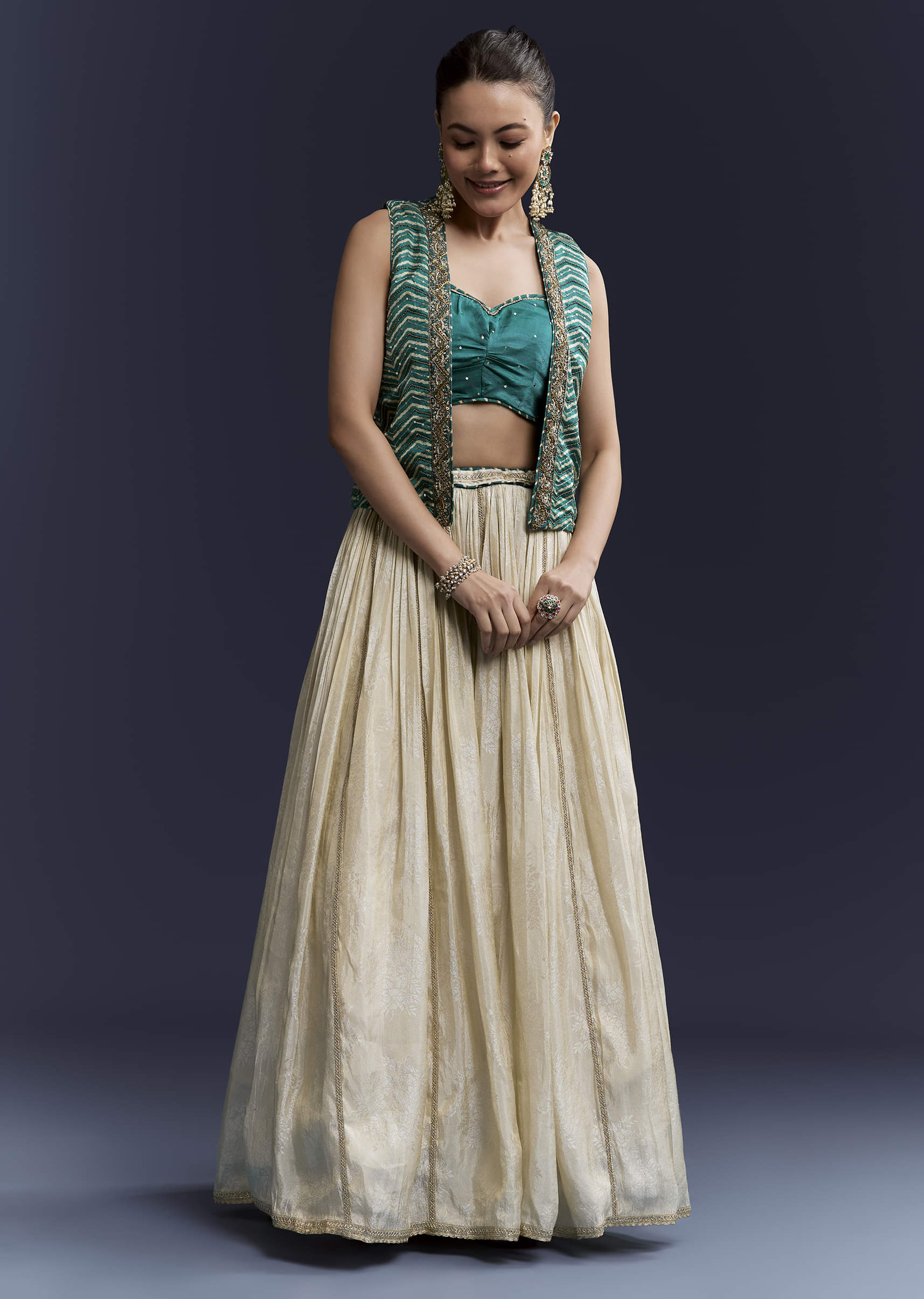 green-satin-festive-lehenga-with-hand-dyed-chevron-print-jacket-sg345035-1.jpg
