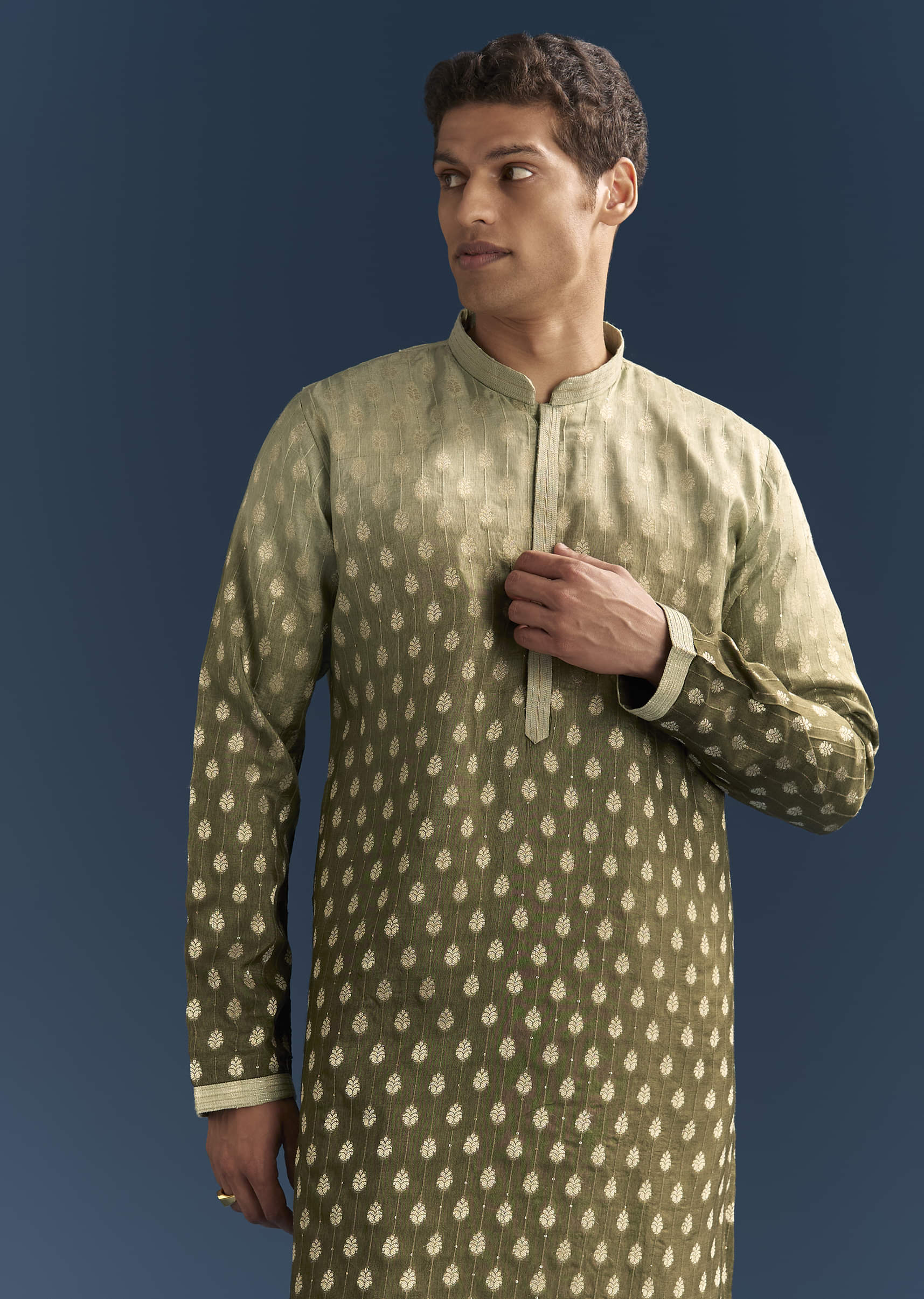 green-silk-foil-kurta-set-for-men-with-sequins-embroidery-sg330206-4.jpg