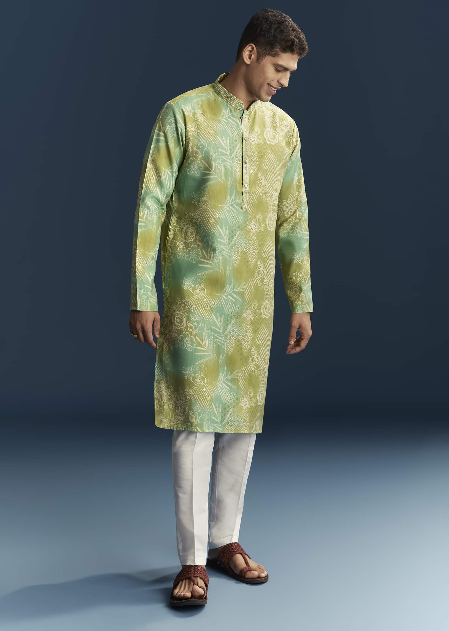 green-silk-kurta-set-for-men-with-floral-and-abstract-print-sg345394-1.jpg