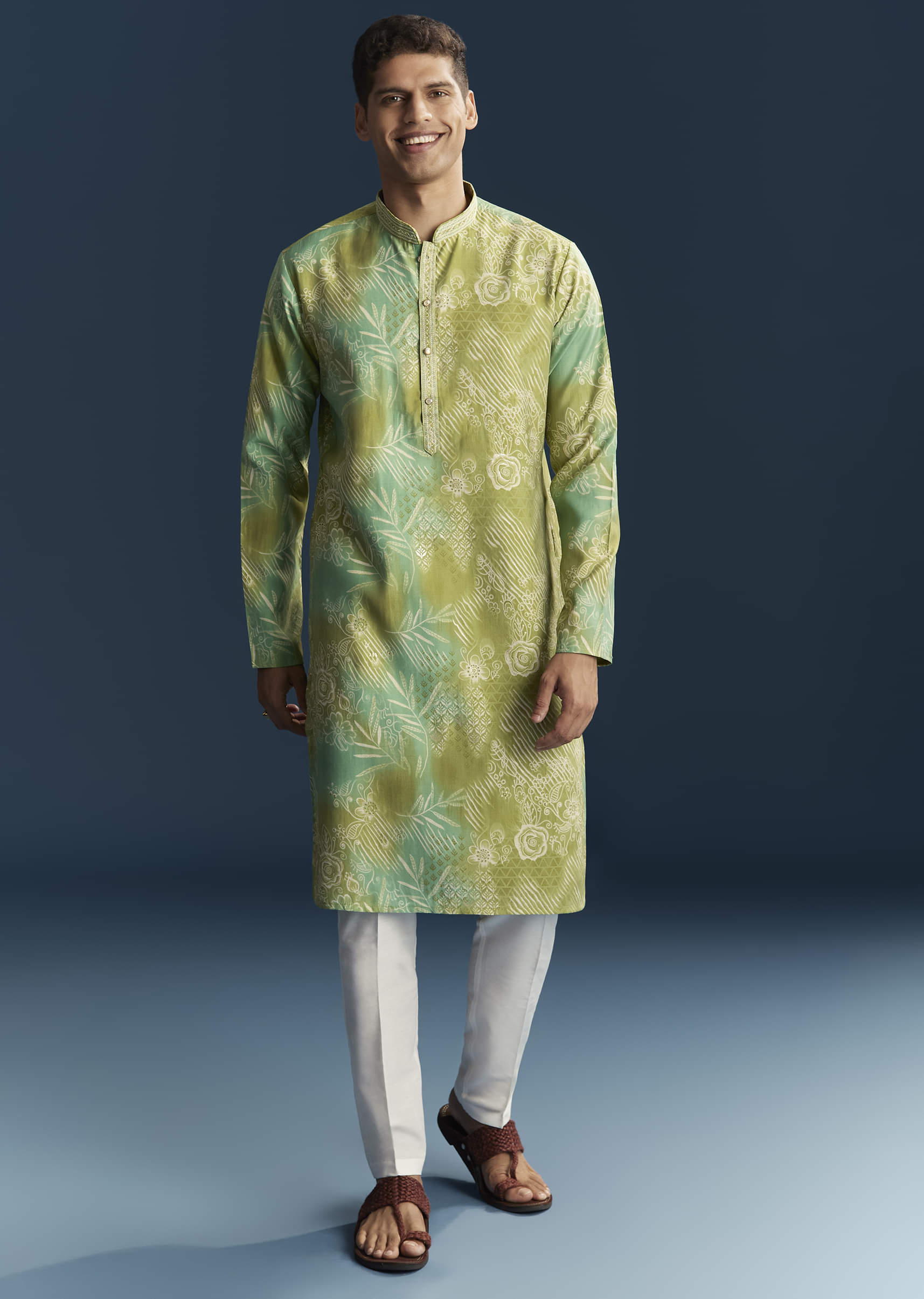 green-silk-kurta-set-for-men-with-floral-and-abstract-print-sg345394-3.jpg