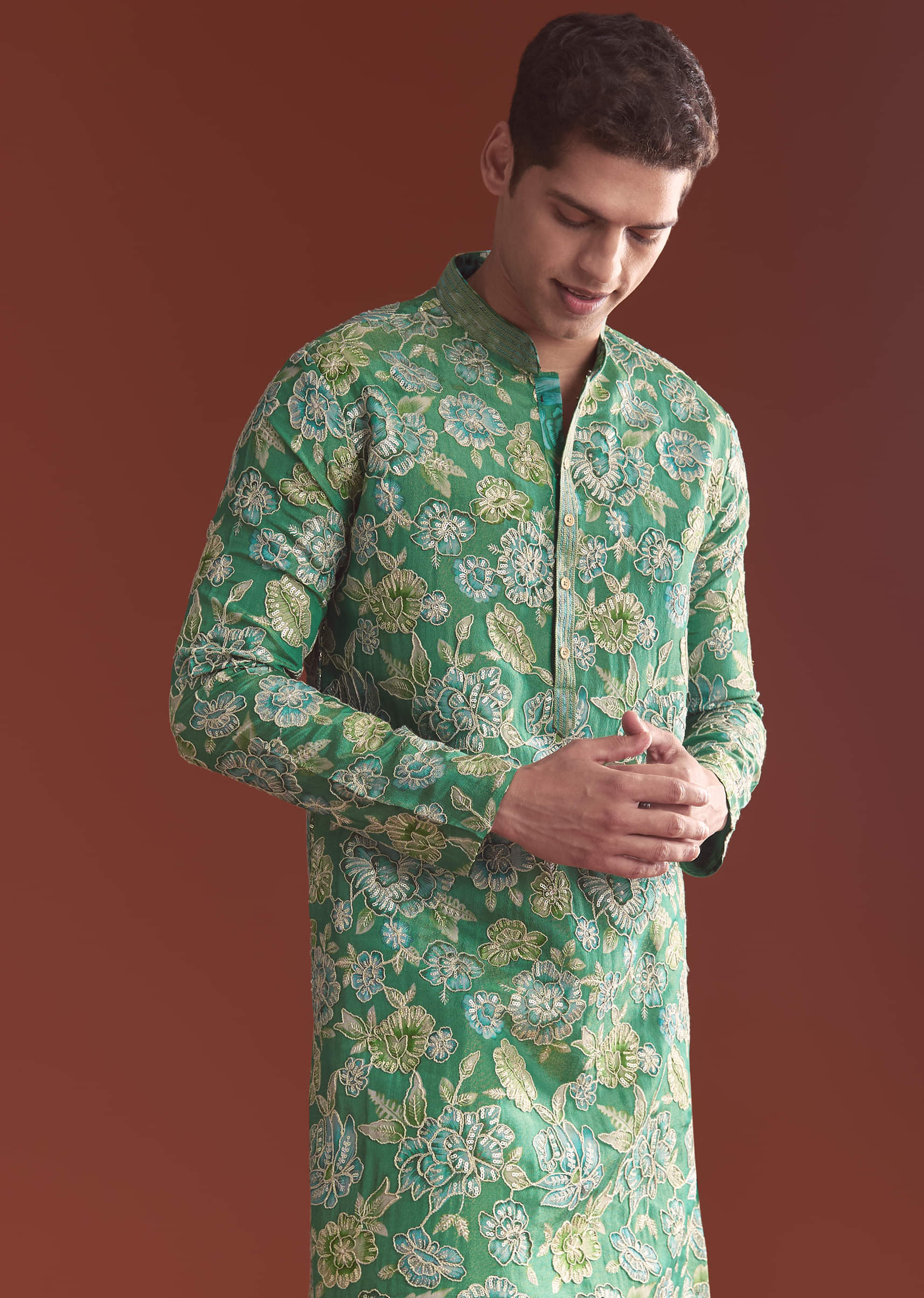 green-silk-kurta-set-for-men-with-floral-resham-work-sg356818-1.jpg