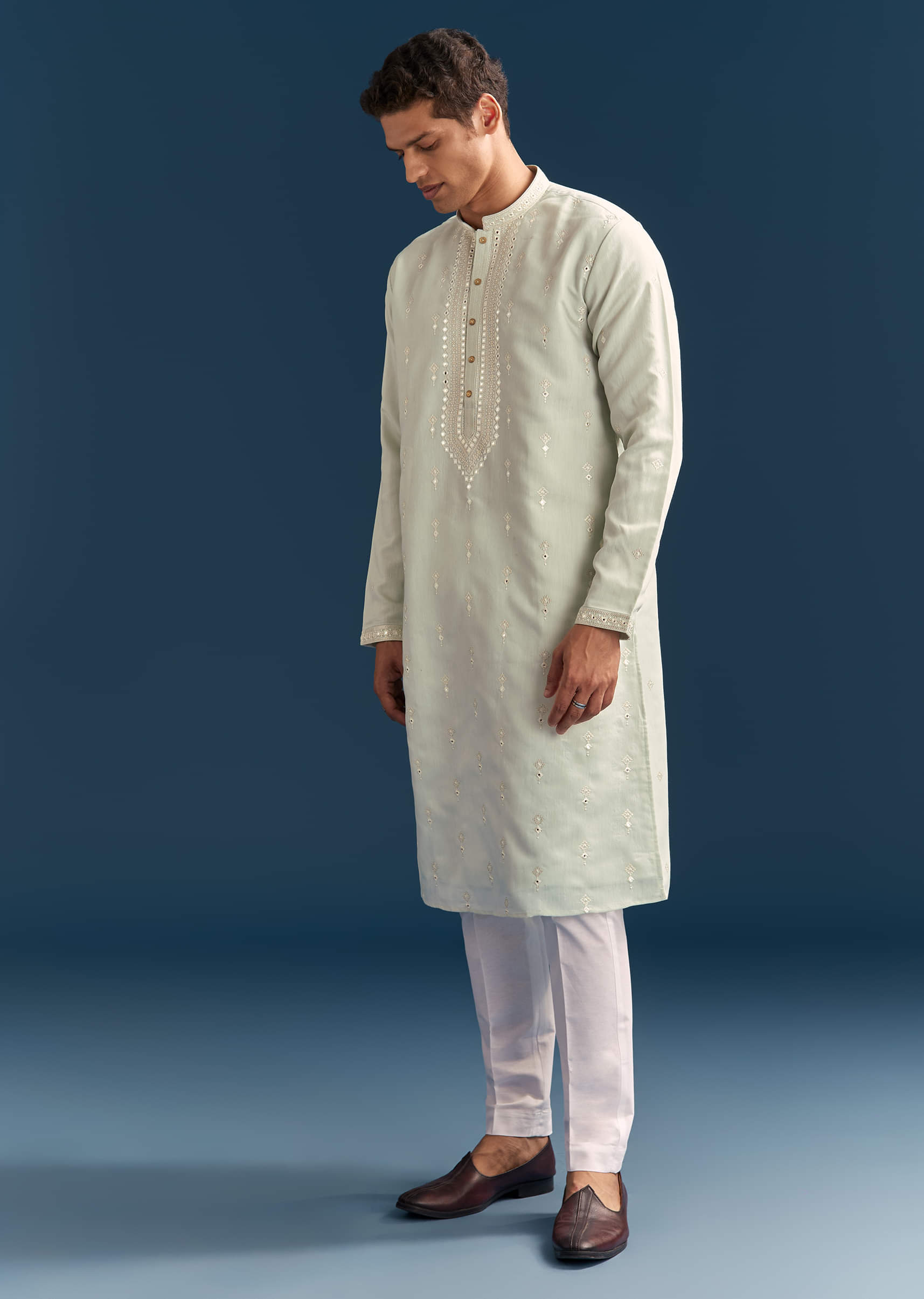 green-silk-kurta-set-for-men-with-thread-and-mirror-embroidery-sg330126-3.jpg