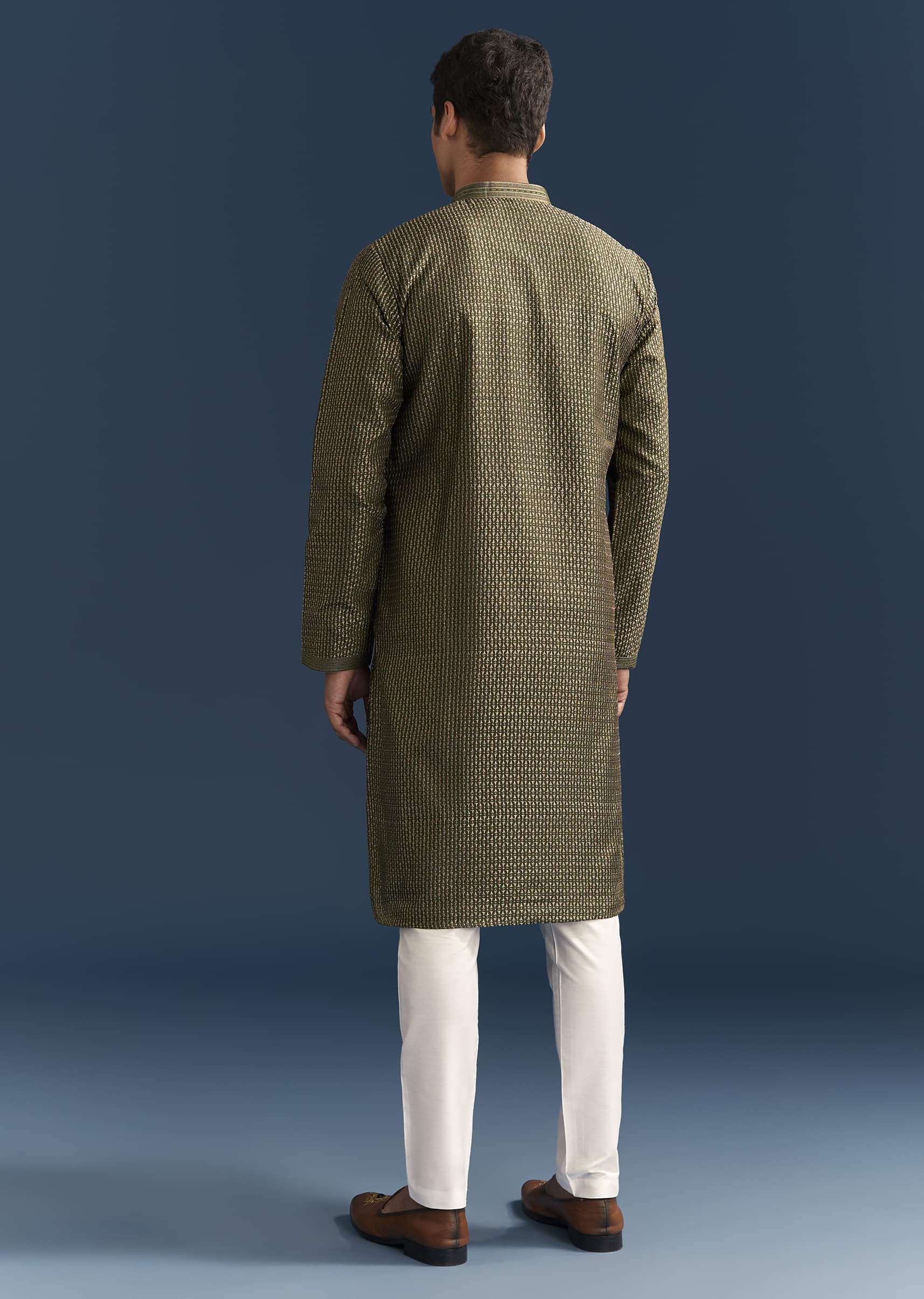 green-silk-textured-kurta-set-for-men-with-embroidery-sg330270-5.jpg