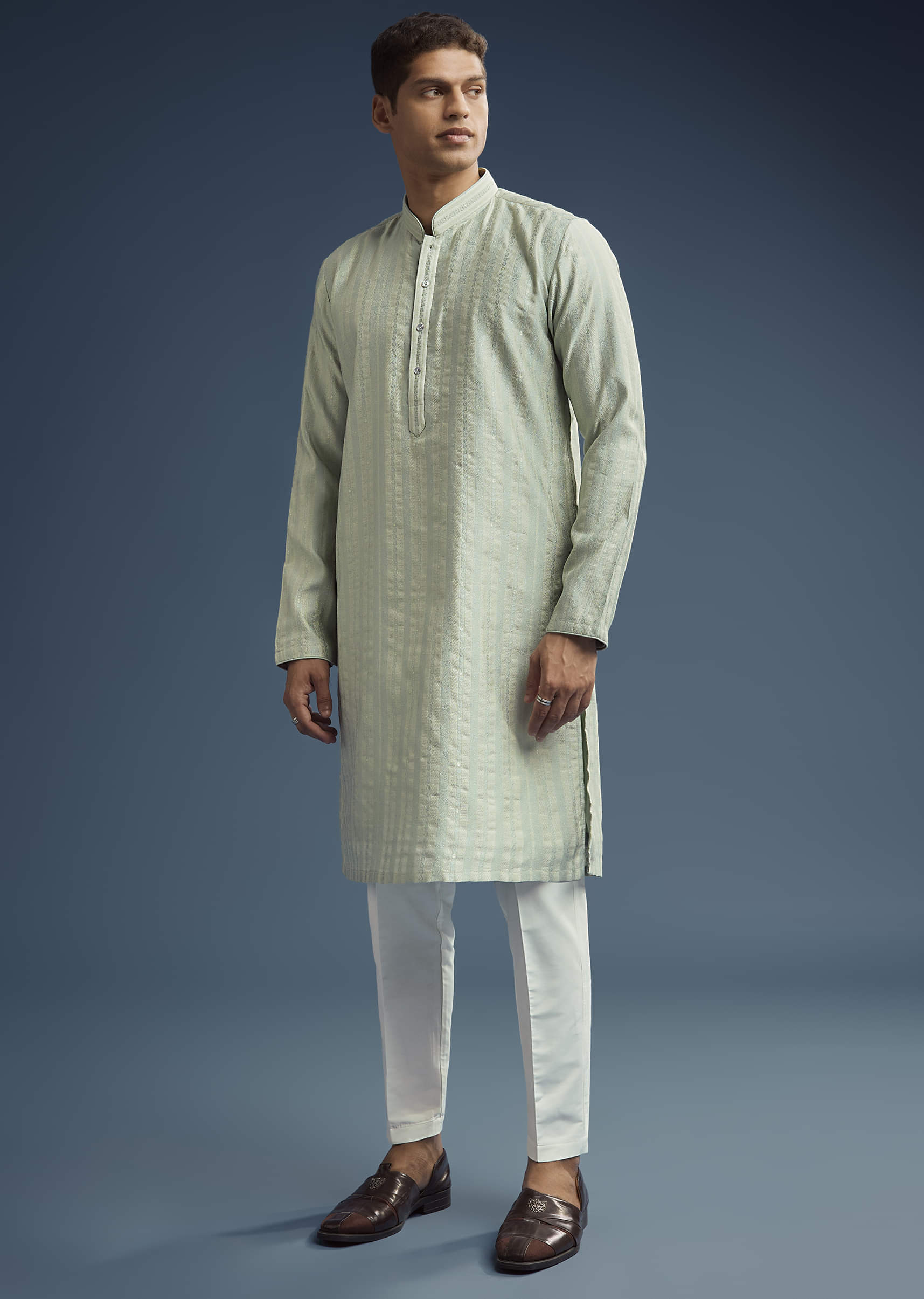 green-textured-jacquard-kurta-set-for-men-sg321452-4.jpg