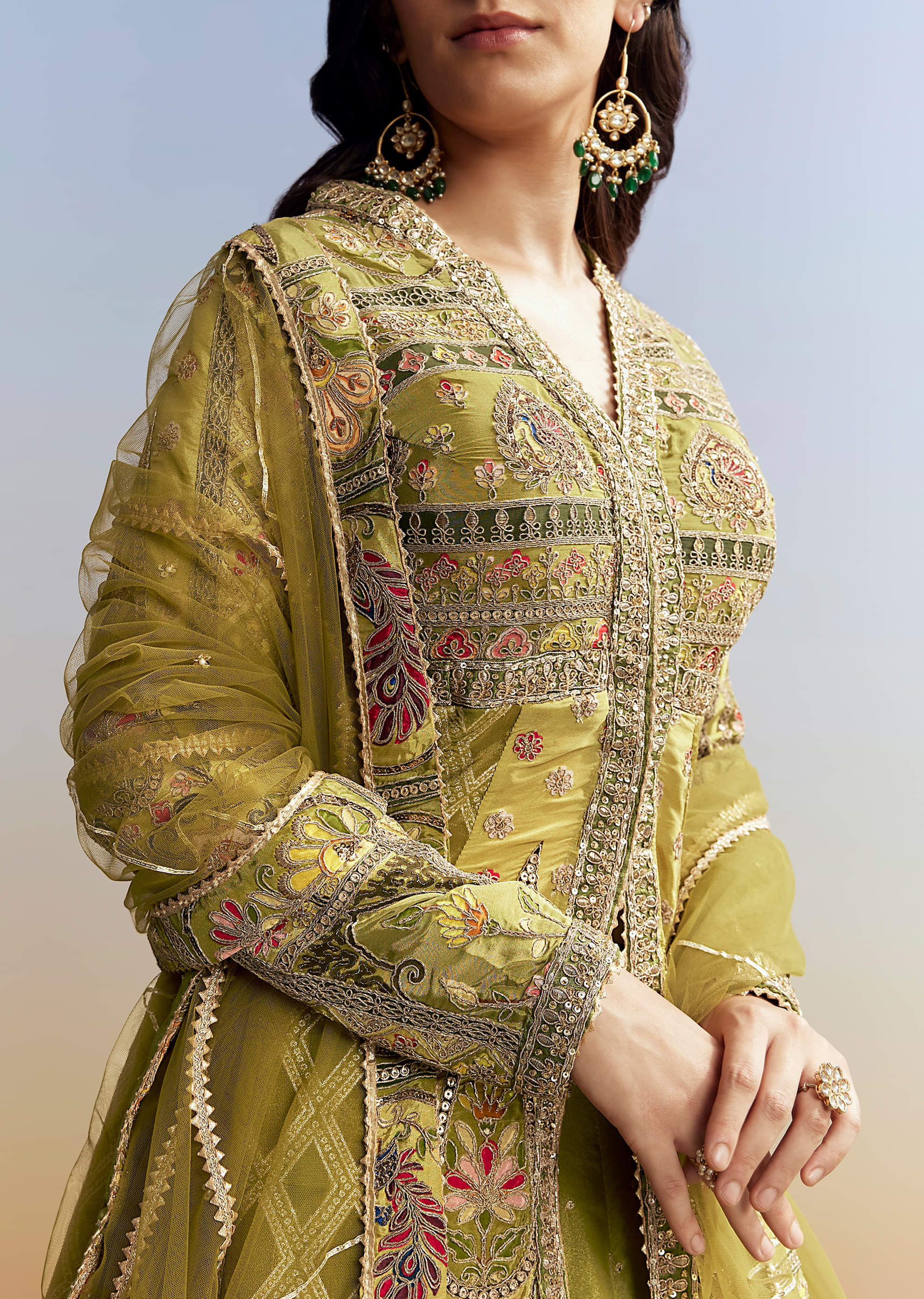 green-tissue-kurta-lehenga-set-sg291665-2.jpg