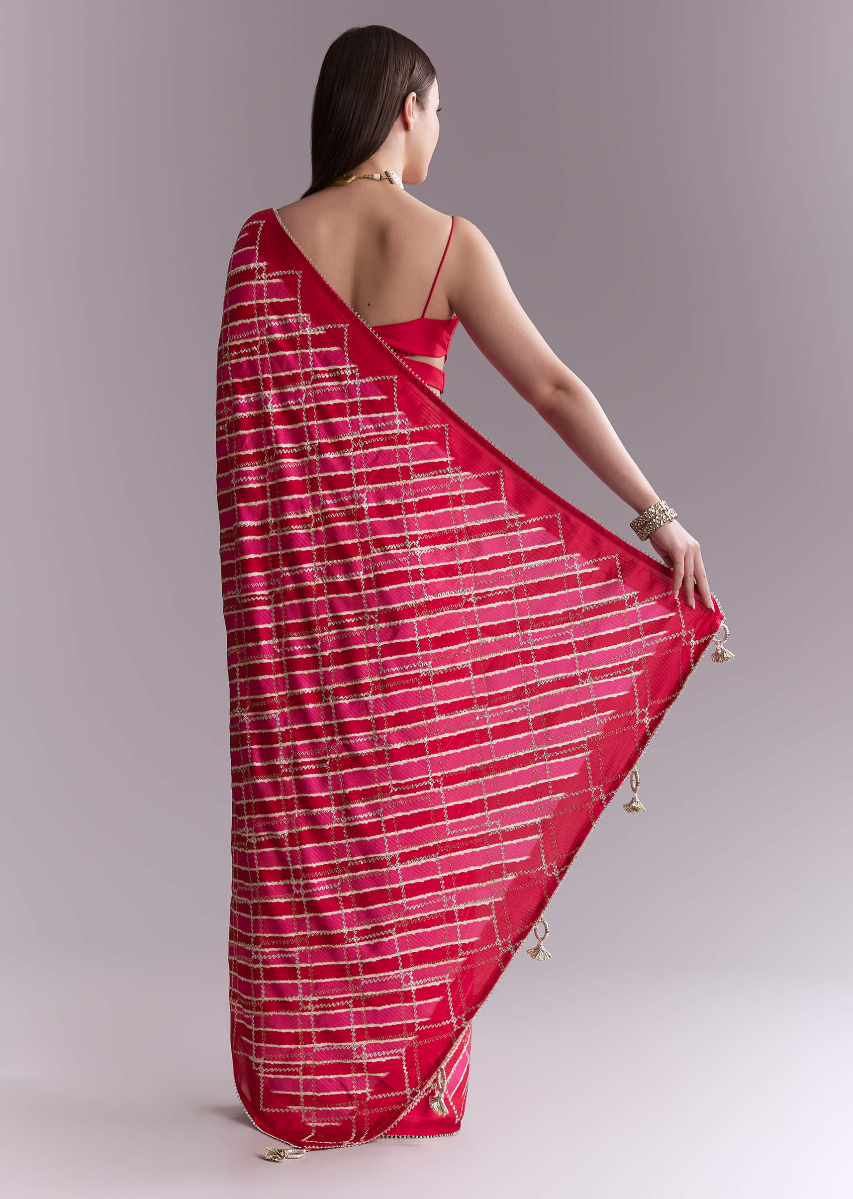 hot-pink-satin-printed-saree-with-criss-cross-stripes-sg351907-4.jpg