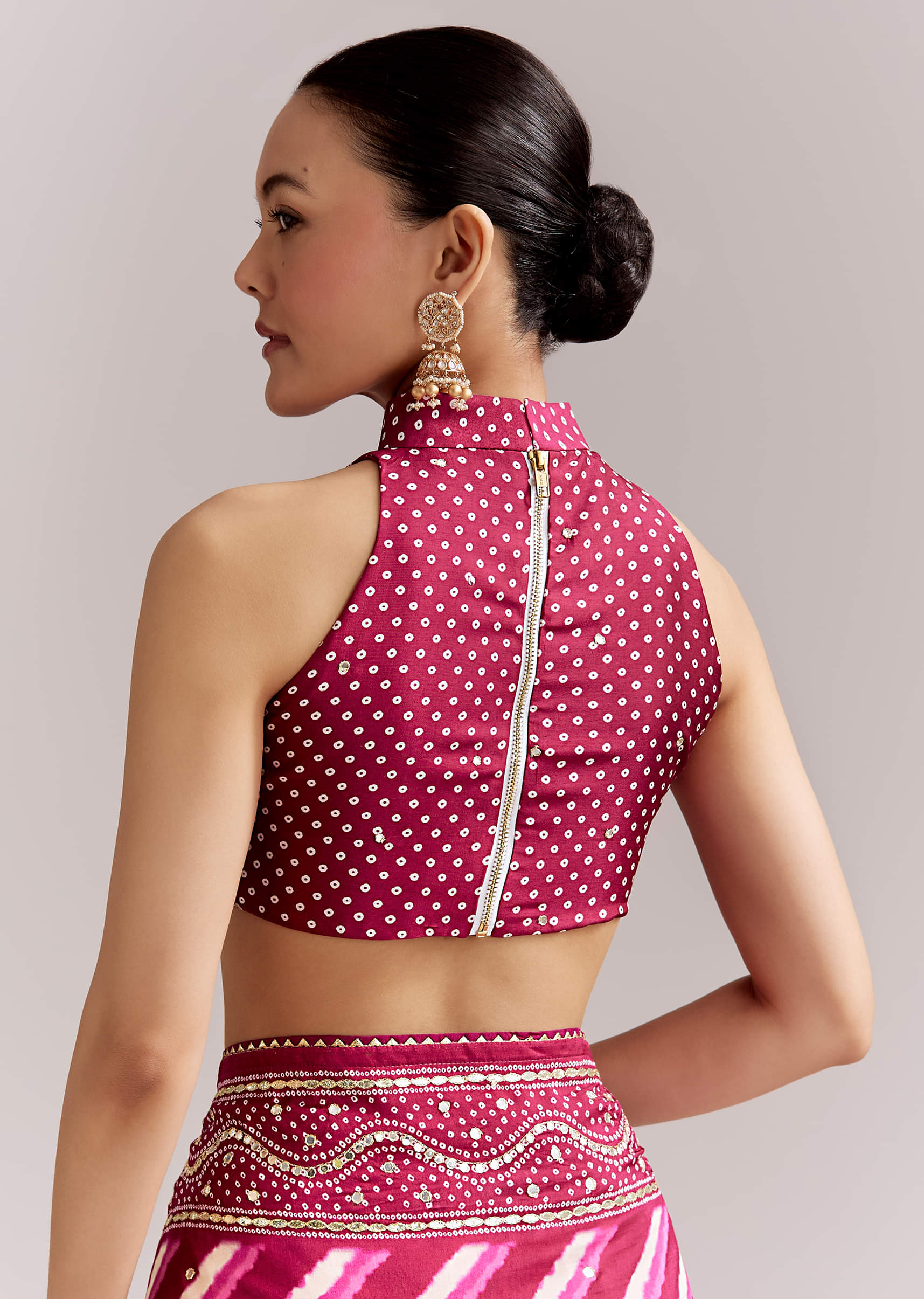 hot-pink-silk-printed-saree-with-lehariya-and-bandhani-gota-border-sg351947-8.jpg
