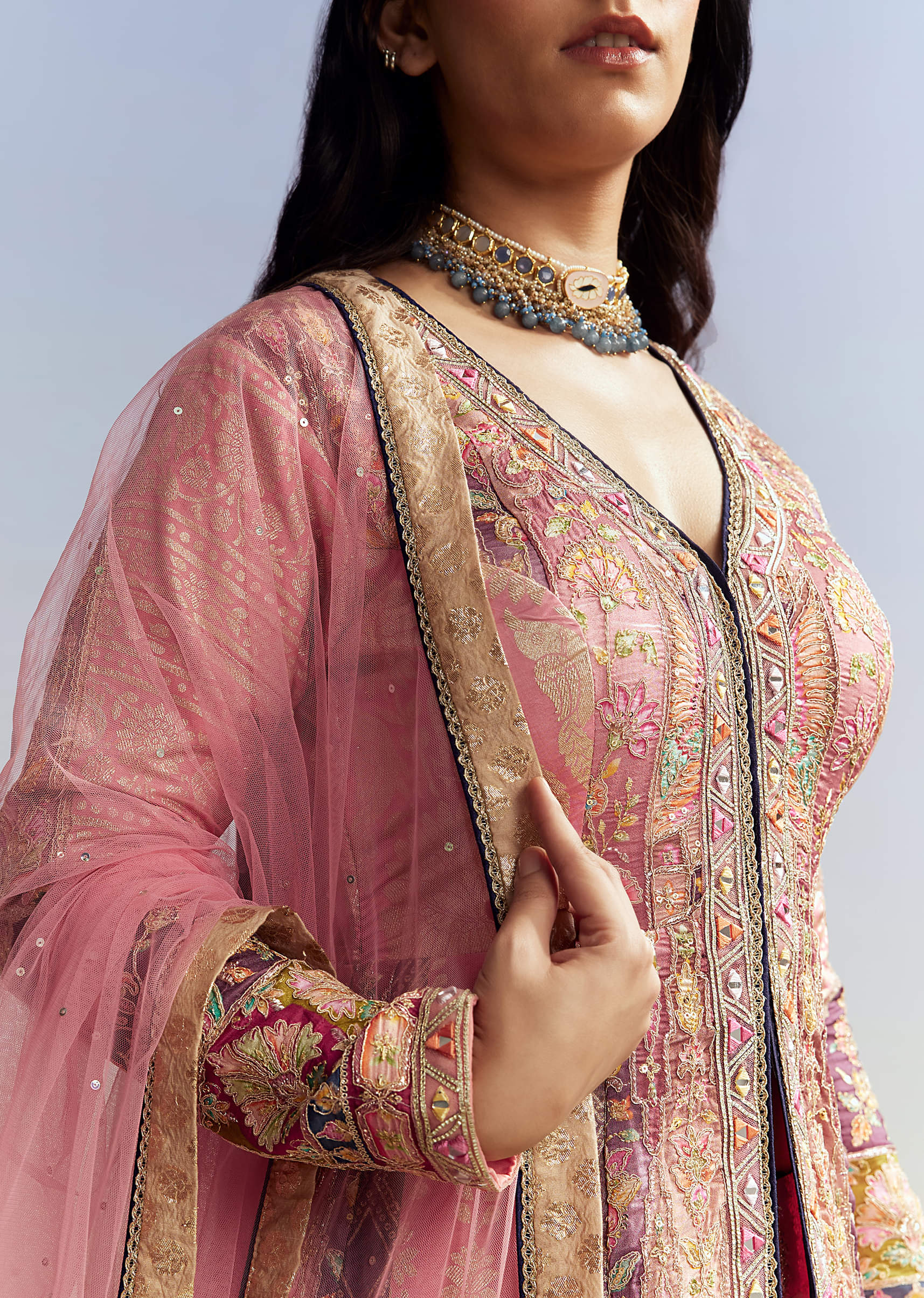 indo-western-pink-silk-kurta-lehenga-set-sg293066-2.jpg