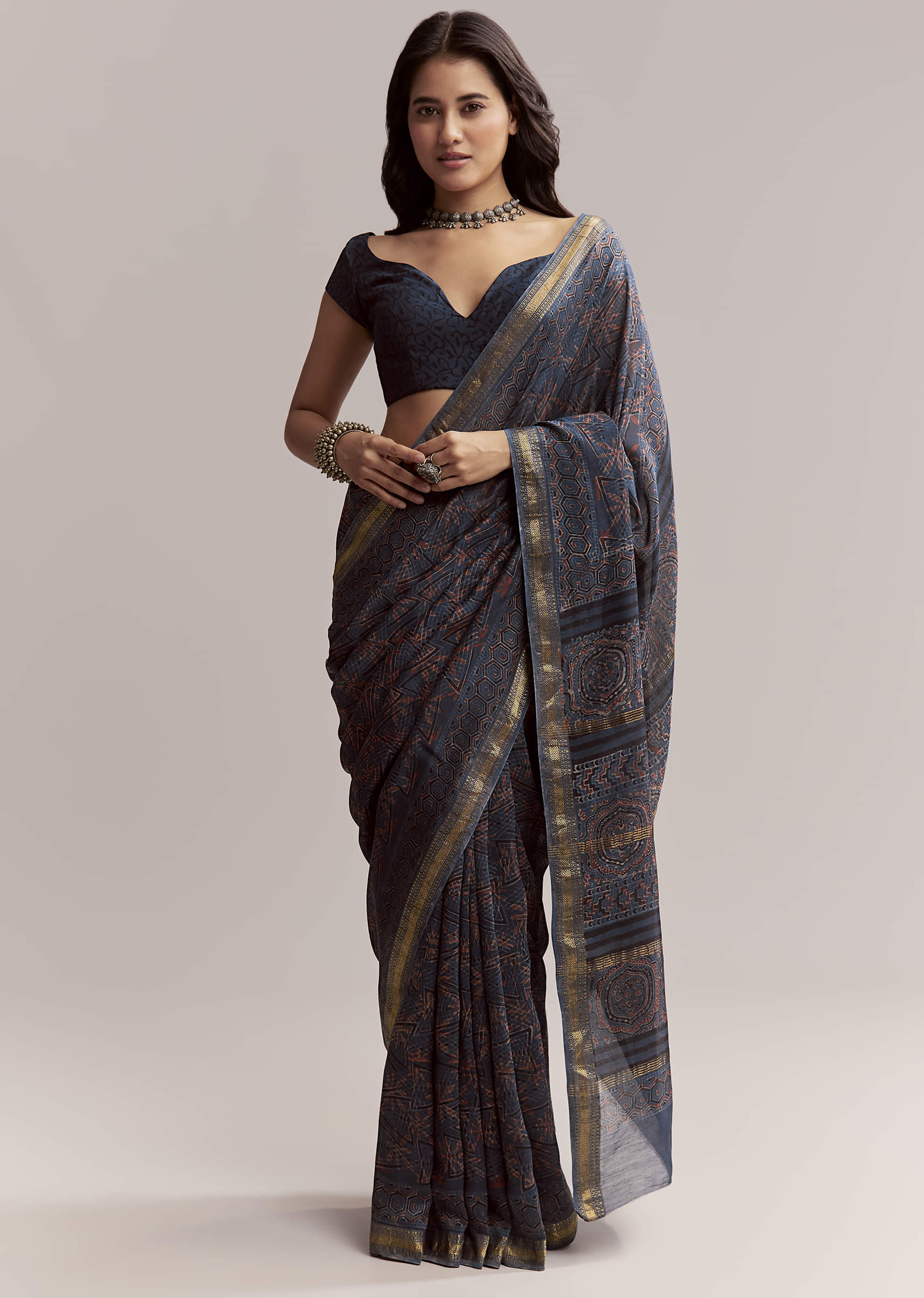ink-blue-linen-printed-saree-with-hand-block-ajrakh-leaf-print-sg311992-1.jpg