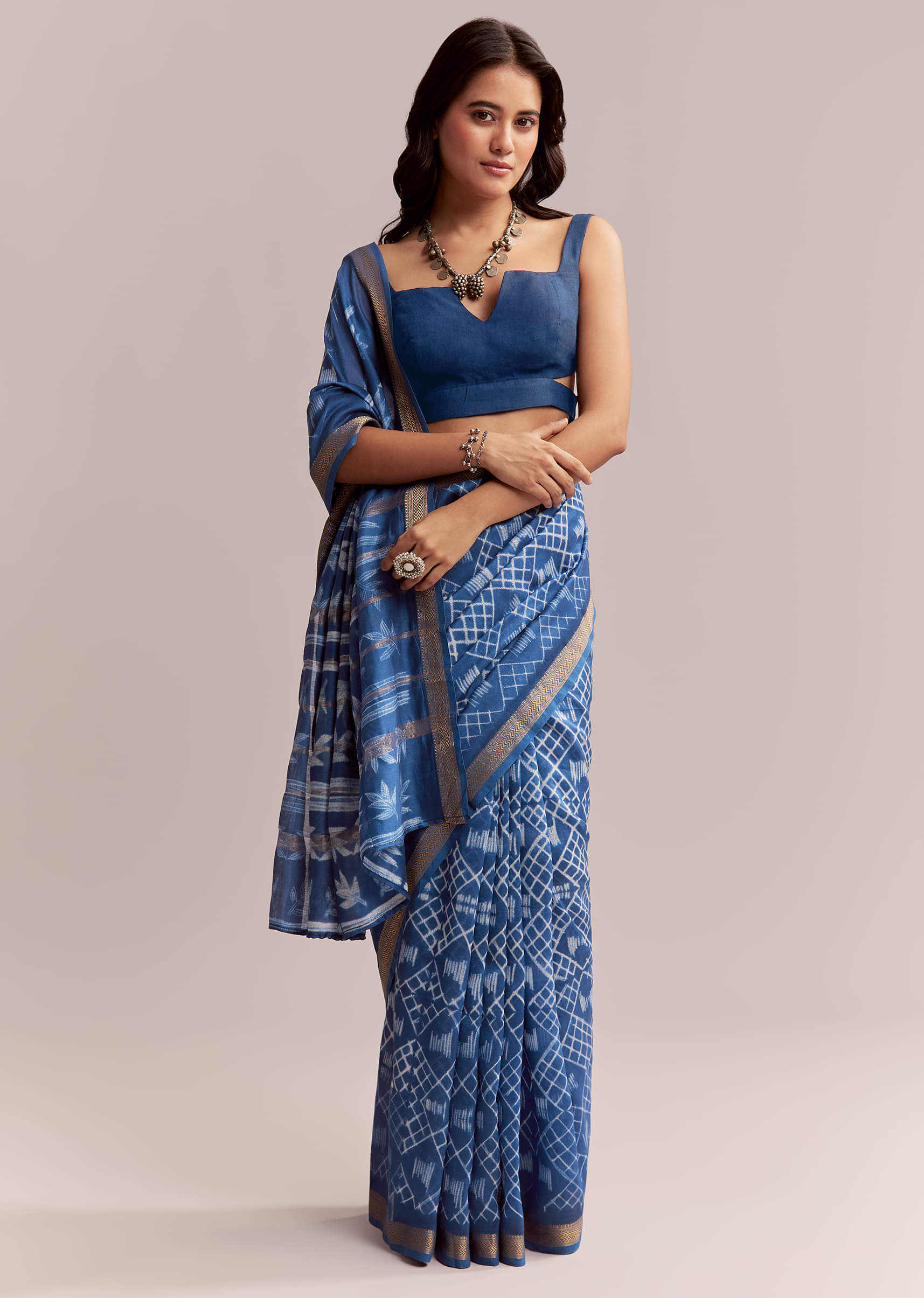 ink-blue-linen-printed-saree-with-heritage-shibori-print-sg311969-3.jpg