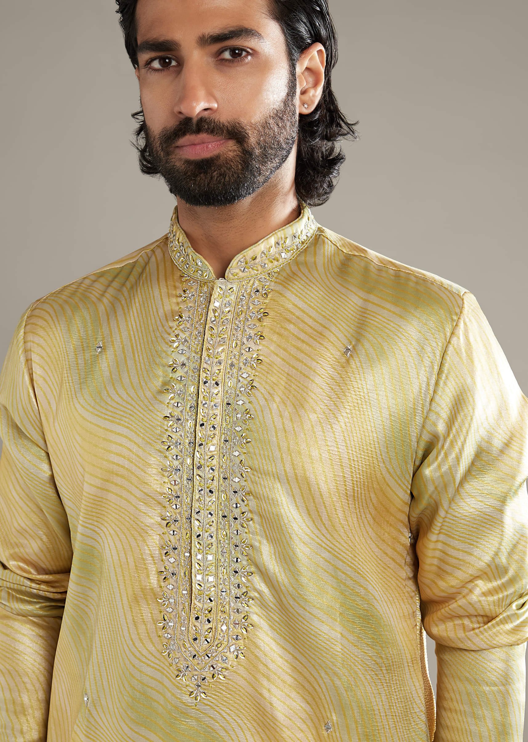 lemon-yellow-silk-kurta-set-for-men-with-mirror-work-sg353649-1.jpg
