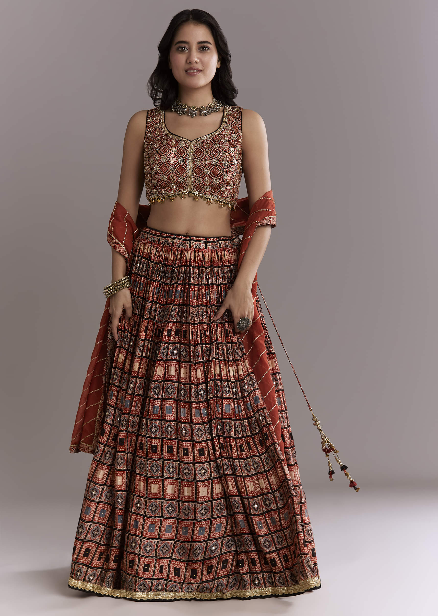 maroon-modal-bridesmaid-lehenga-with-hand-dyed-ajrakh-print-sg345089-4.jpg