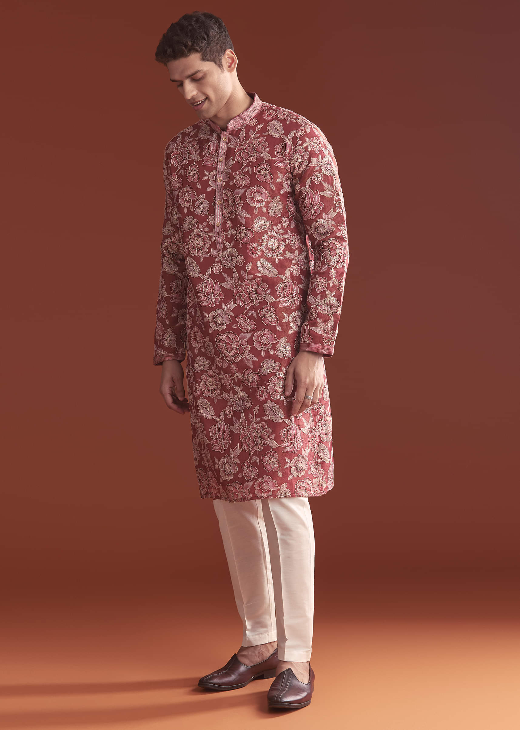 maroon-silk-kurta-set-for-men-with-floral-thread-work-sg356810-1.jpg