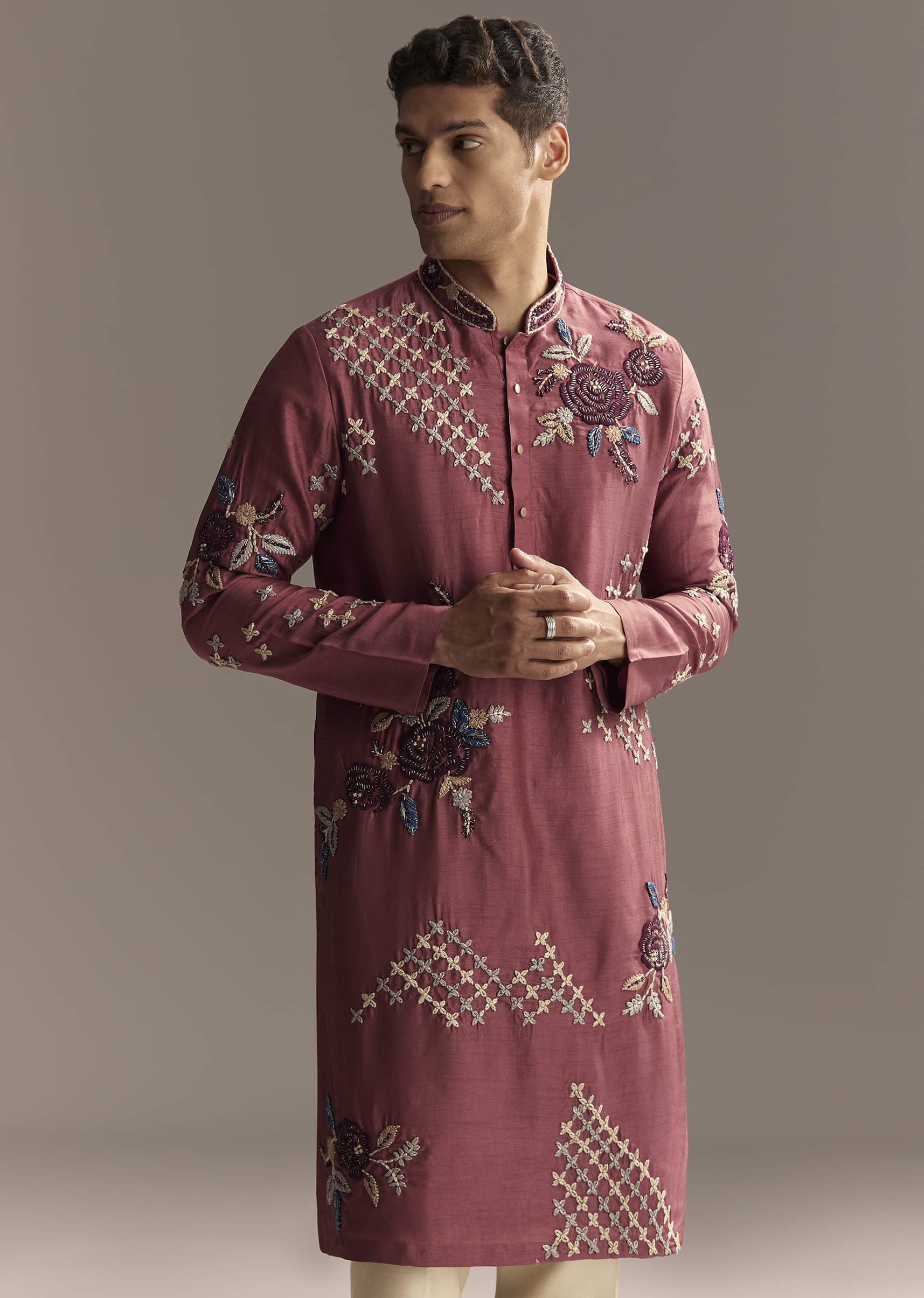maroon_kurta_set_for_men_with_floral_resham-sg335564-1-nosto_4.jpg