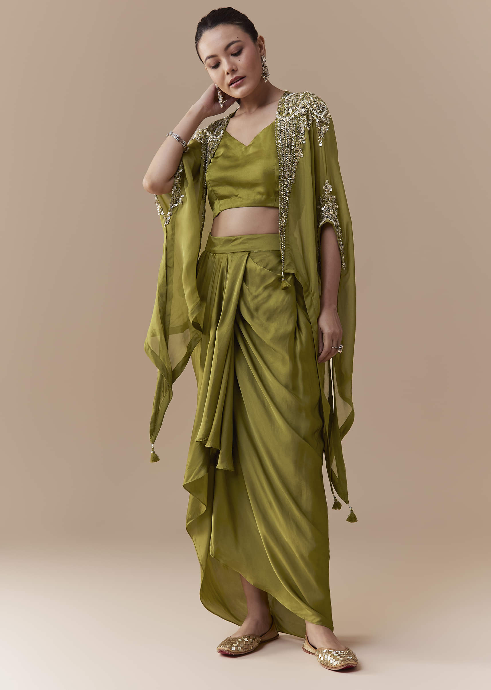 mehendi-green-crop-top-draped-skirt-set-with-sequin-cape-sg343803-3.jpg