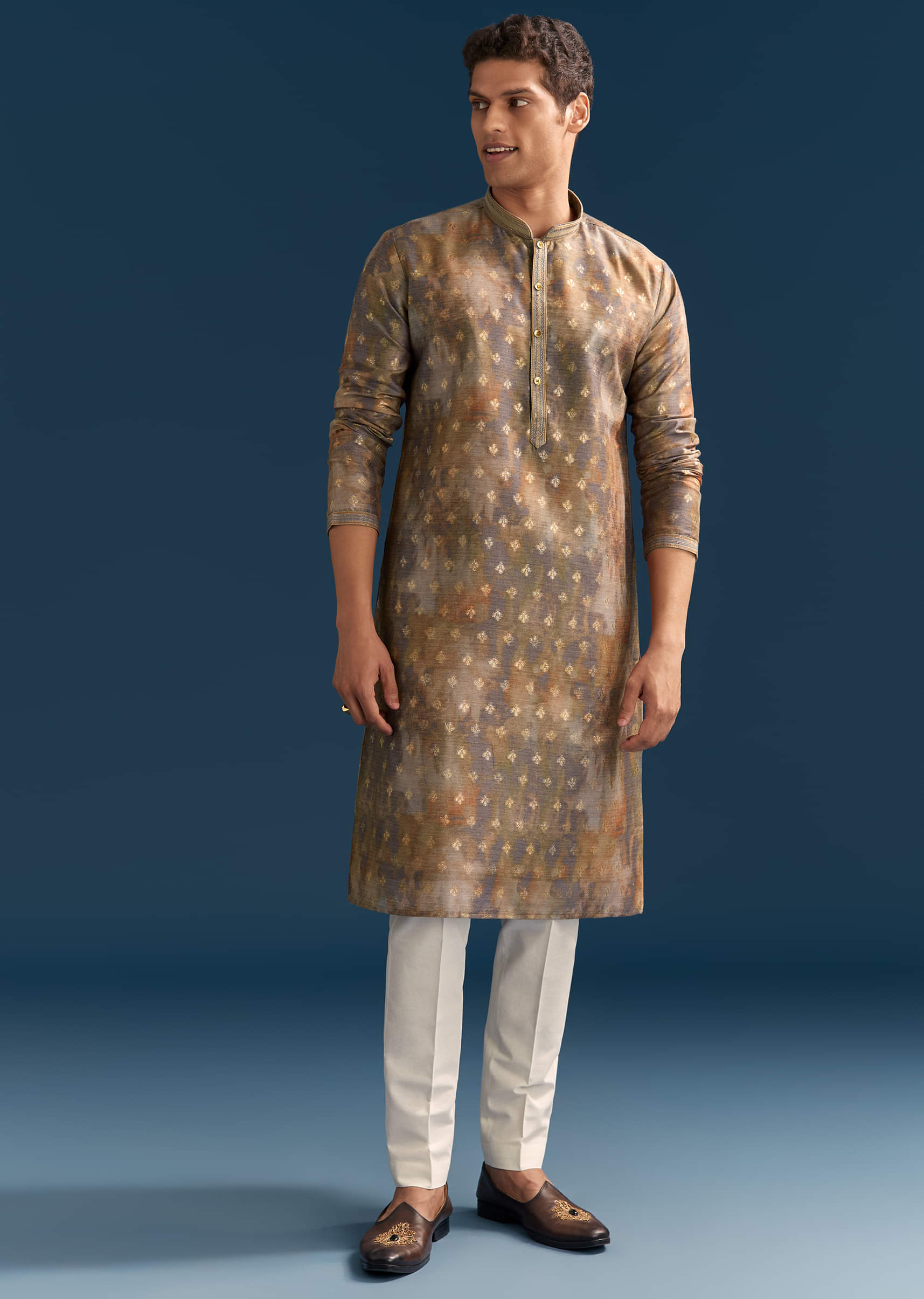 multicolour-silk-printed-kurta-set-for-men-with-foil-butti-work-sg330038-3.jpg