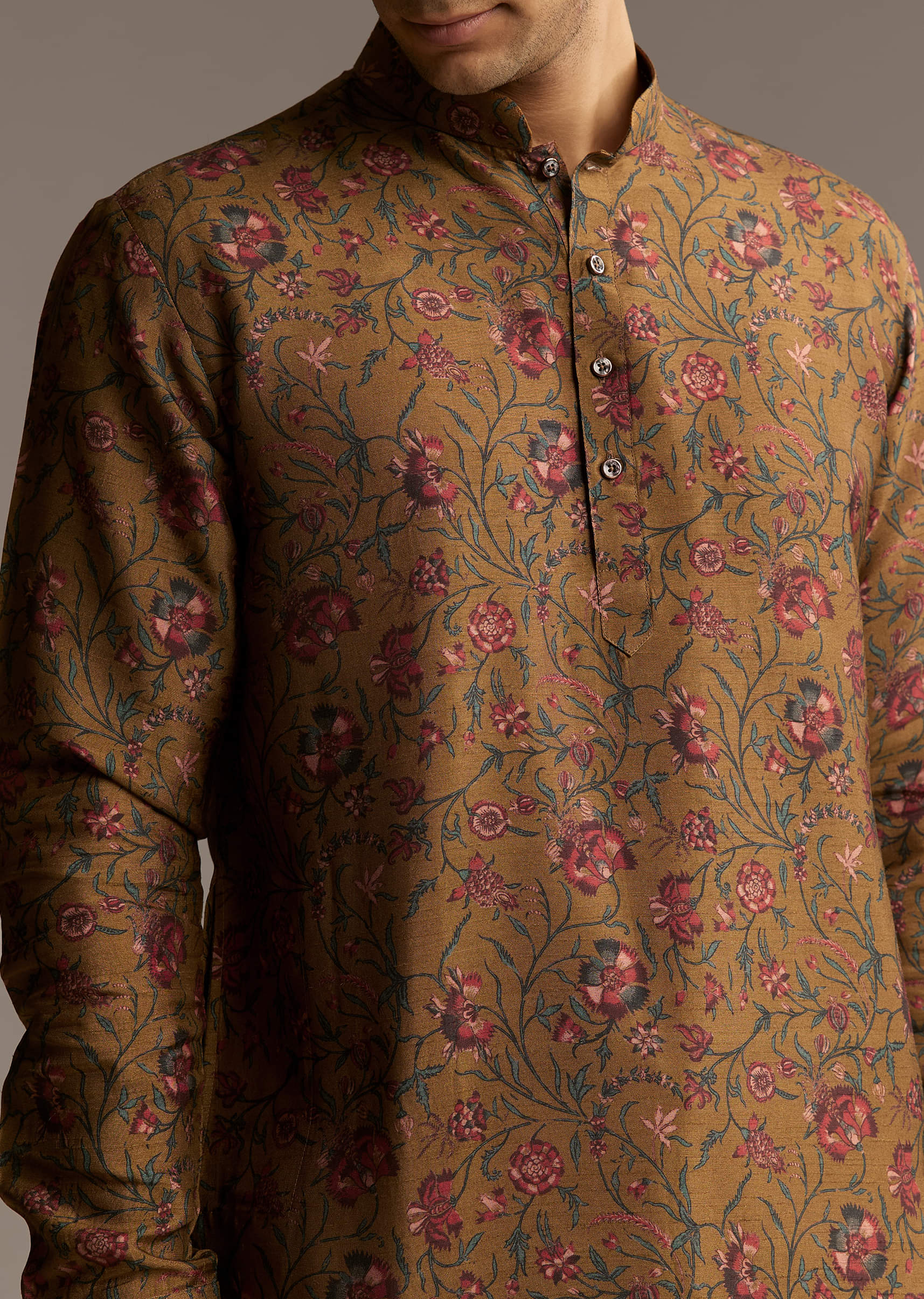 mustard-yellow-silk-designer-kurta-for-men-with-vintage-floral-print-sg322620-2.jpg