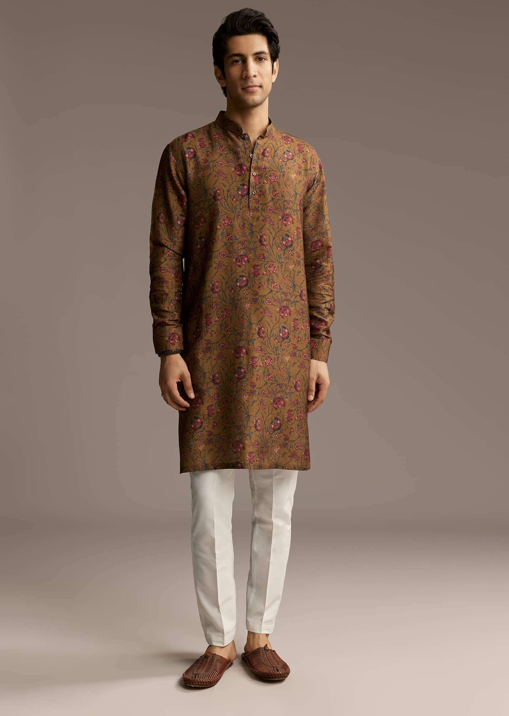 mustard-yellow-silk-designer-kurta-for-men-with-vintage-floral-print-sg322620-3.jpg