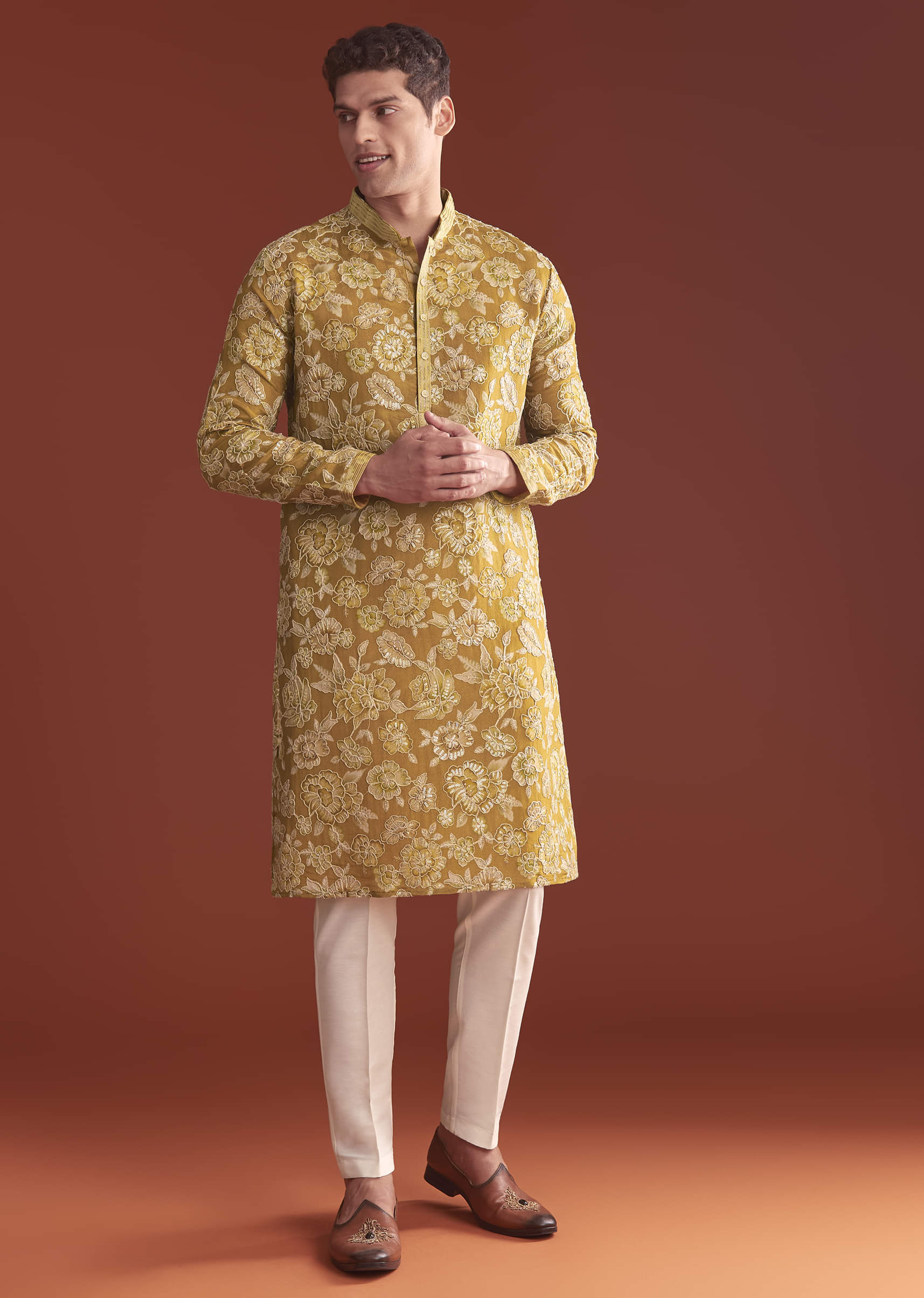 mustard-yellow-silk-kurta-set-for-men-with-floral-resham-work-sg356826-1.jpg