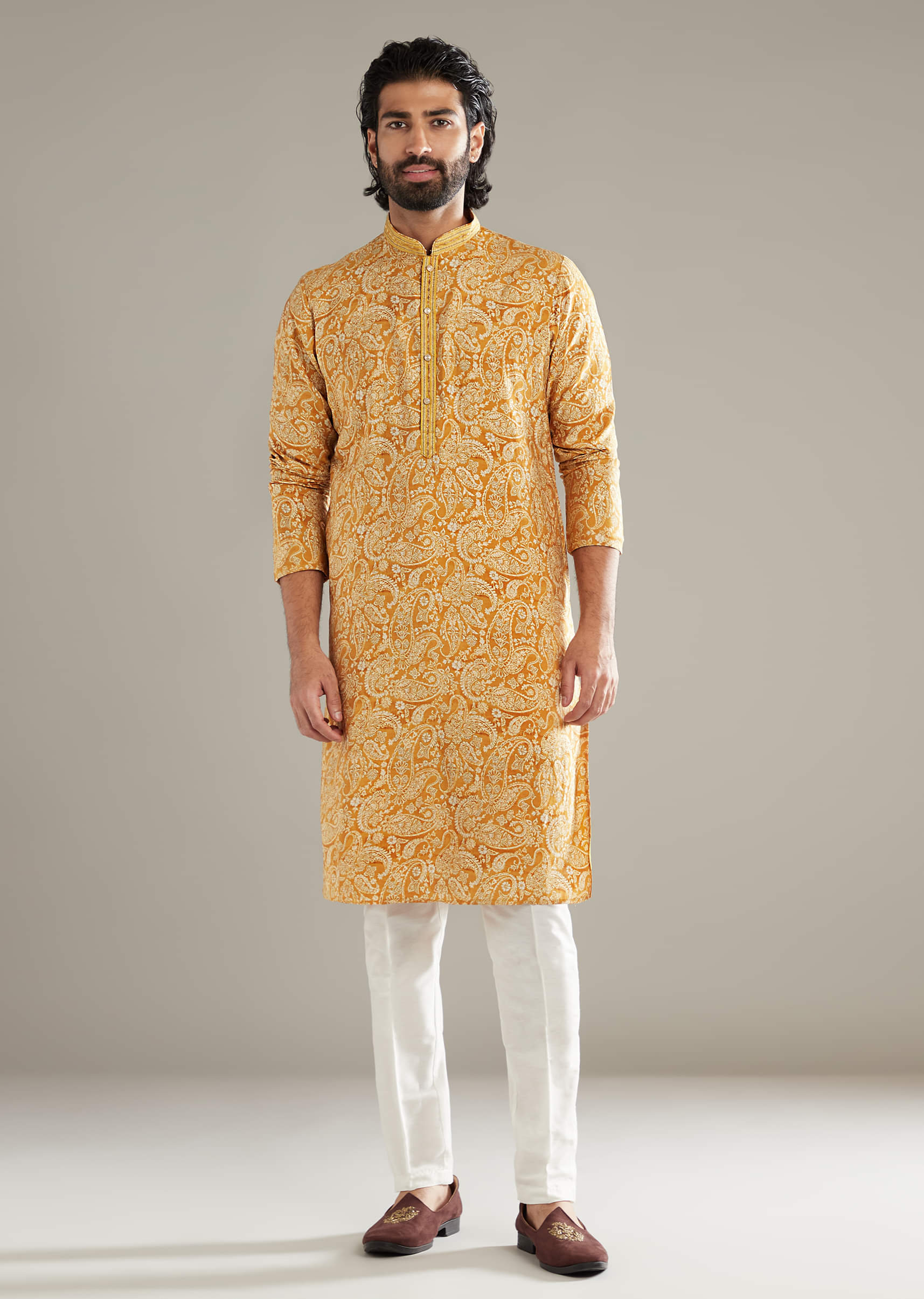 mustard-yellow-silk-kurta-set-for-men-with-paisley-print-sg347938-1.jpg
