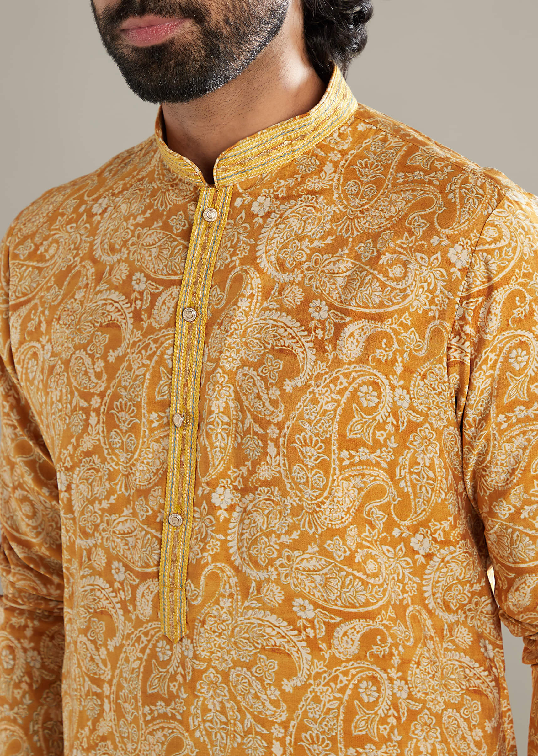 mustard-yellow-silk-kurta-set-for-men-with-paisley-print-sg347938-2.jpg